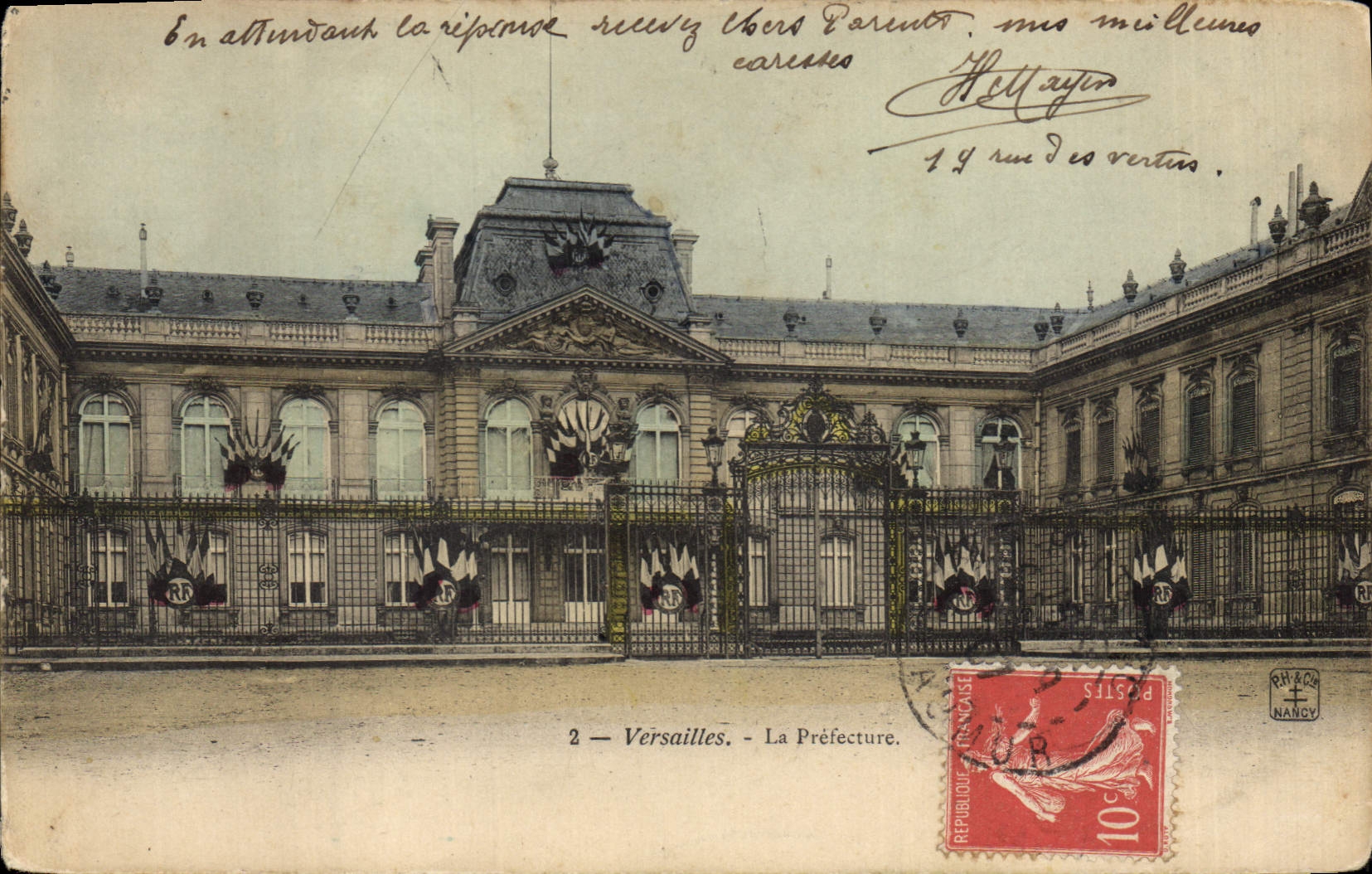 CPA Versailles La Prefecture 