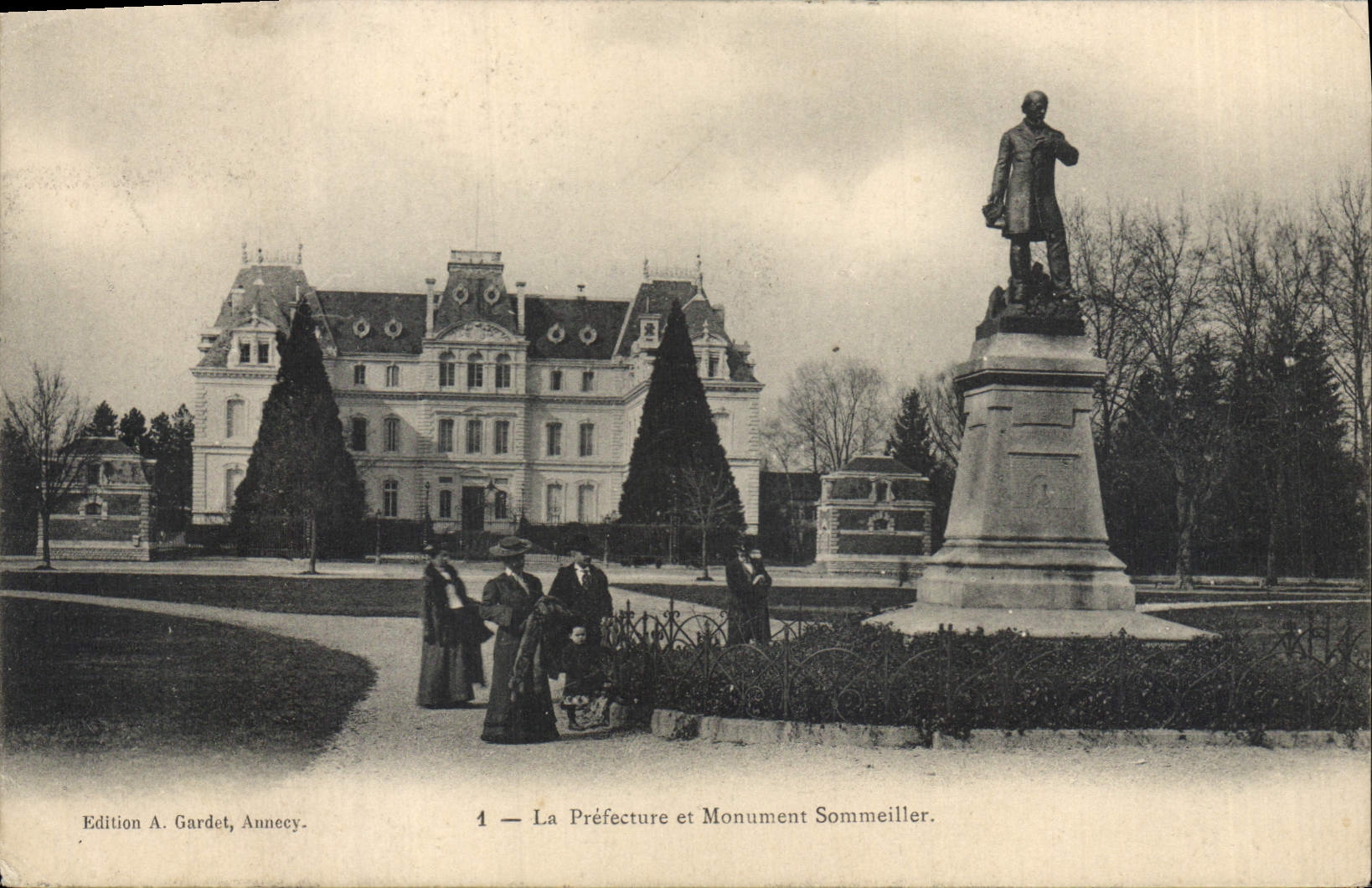CPA La Prefecture et Monument Sommeiller 