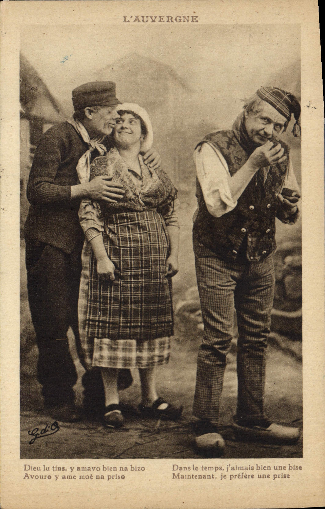 CPA Folklore l'Auvergne