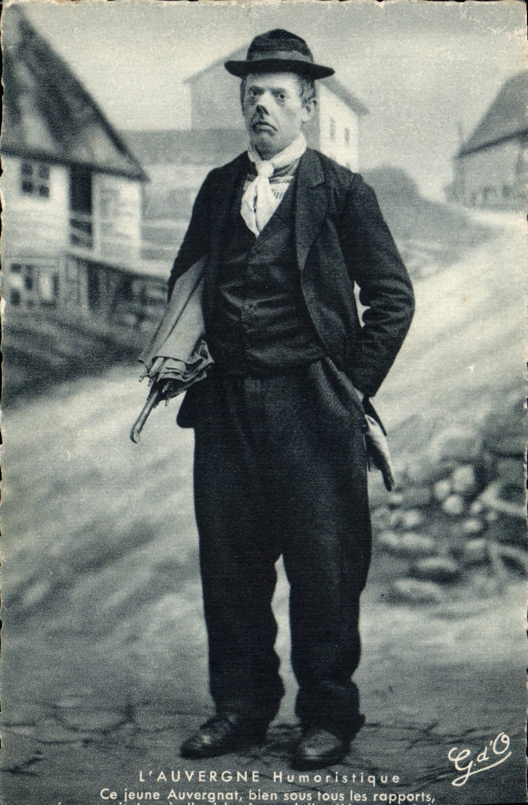 CPA Folklore L'Auvergne humoristique 