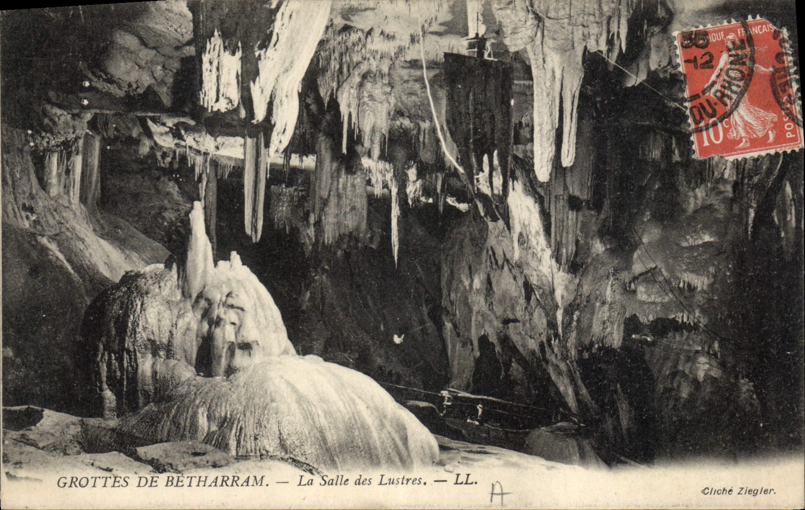 CPA Grottes de Betharram La Salle des Lustres 