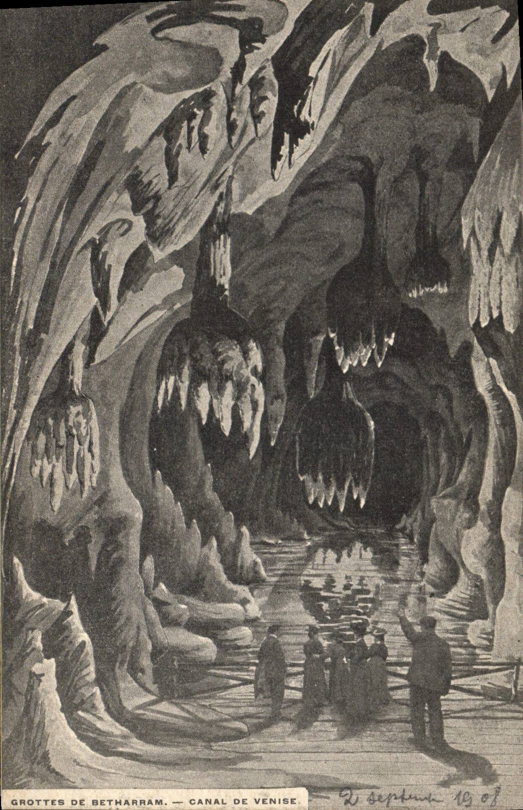 CPA Grottes de Betharram Canal de Venise 