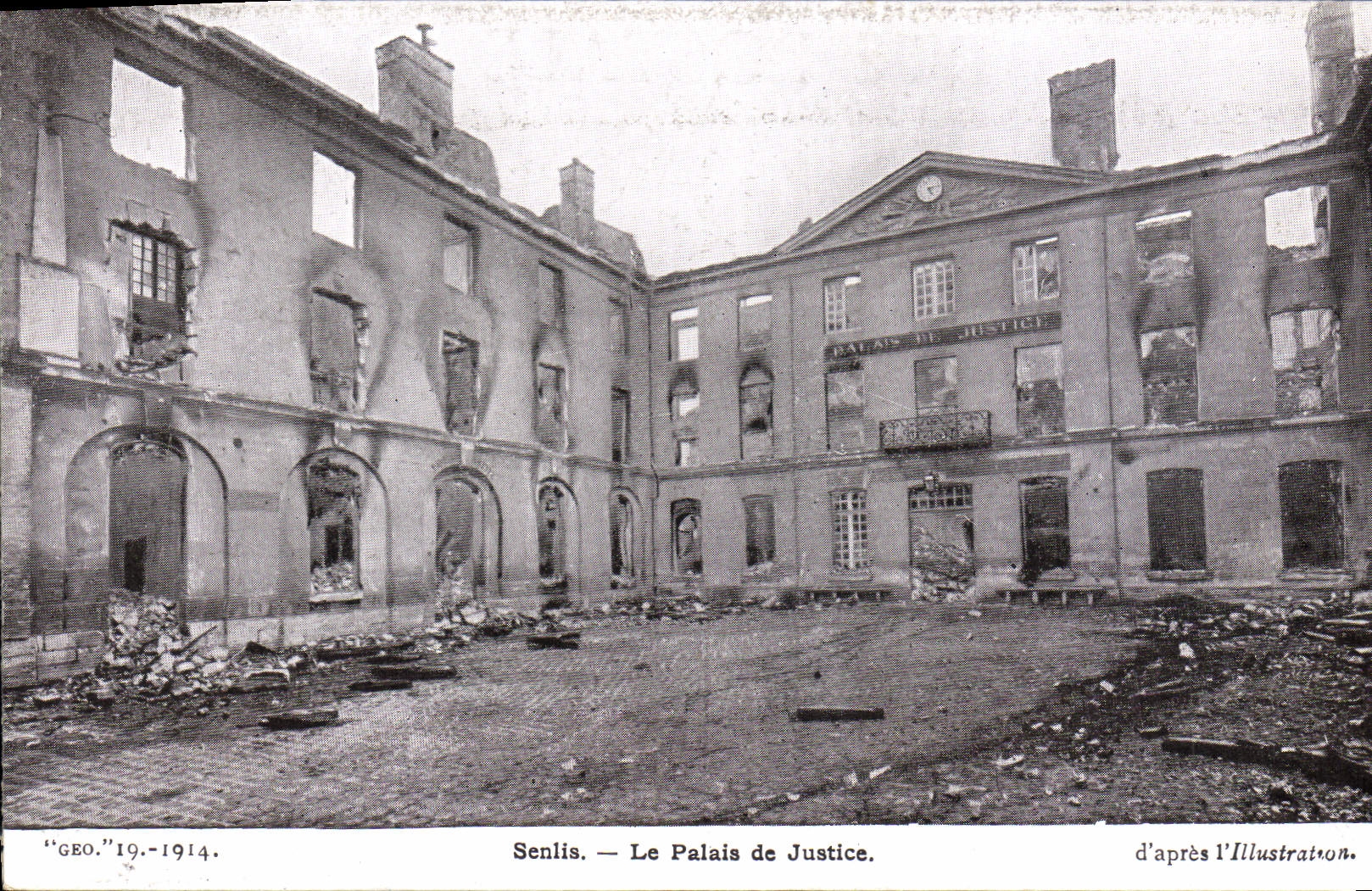 CPA Senlis Le Palais de Justice d'apres l'illustration 