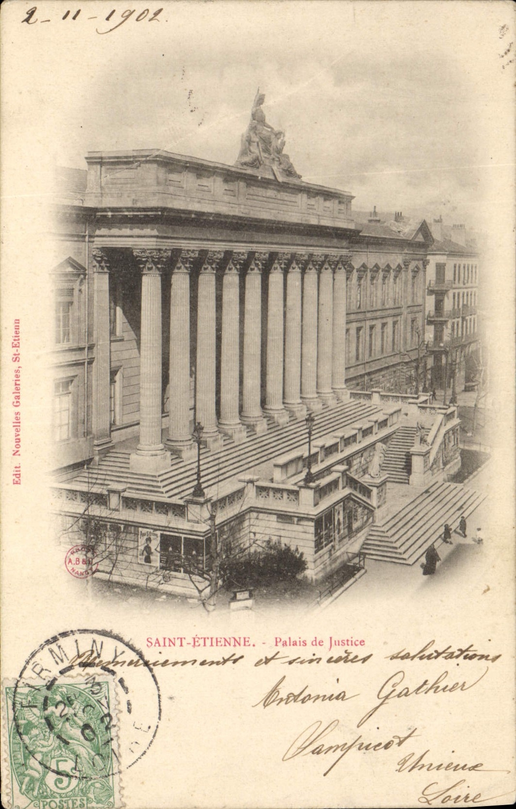 CPA Saint Etienne Palais de Justice 