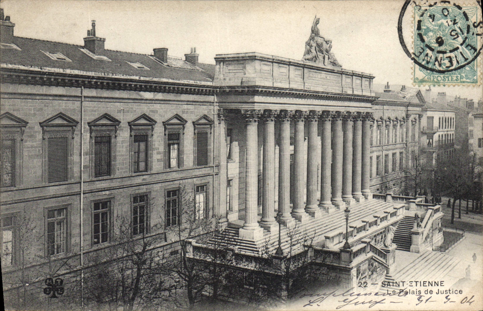 CPA Saint Etienne Le Palais de Justice 