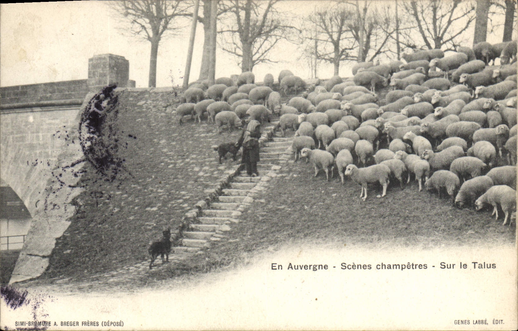 CPA Folklore En Auvergne scenes champetres sur la Talus 