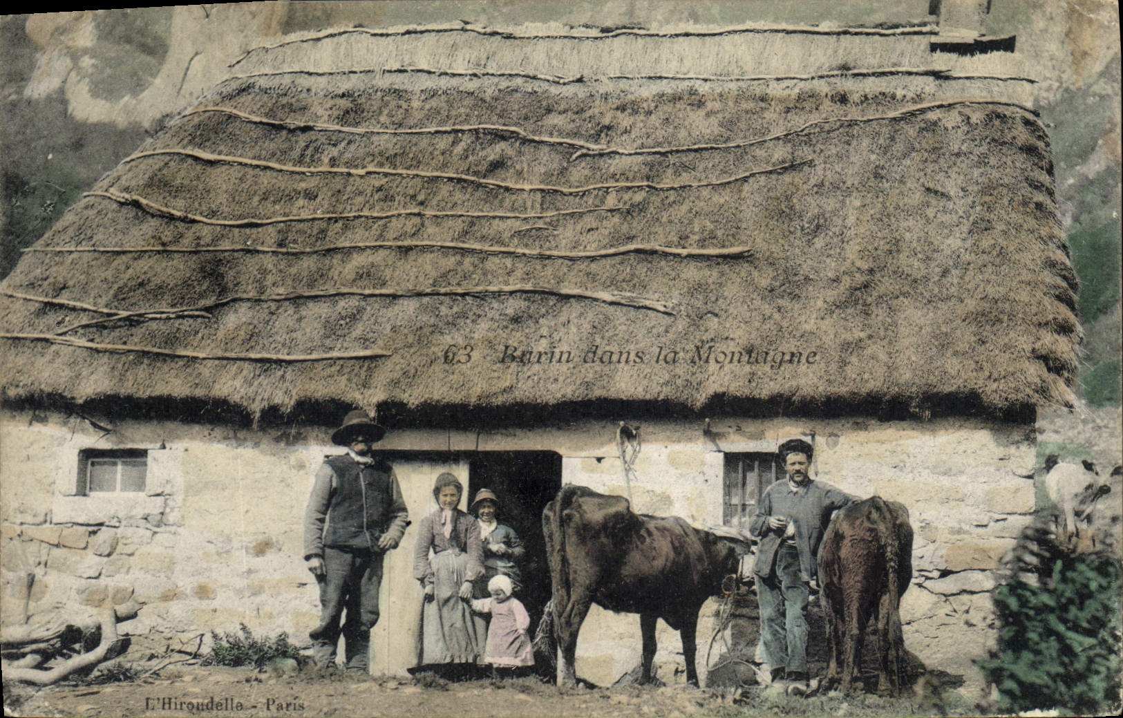 CPA Folklore Burin dans la montagne