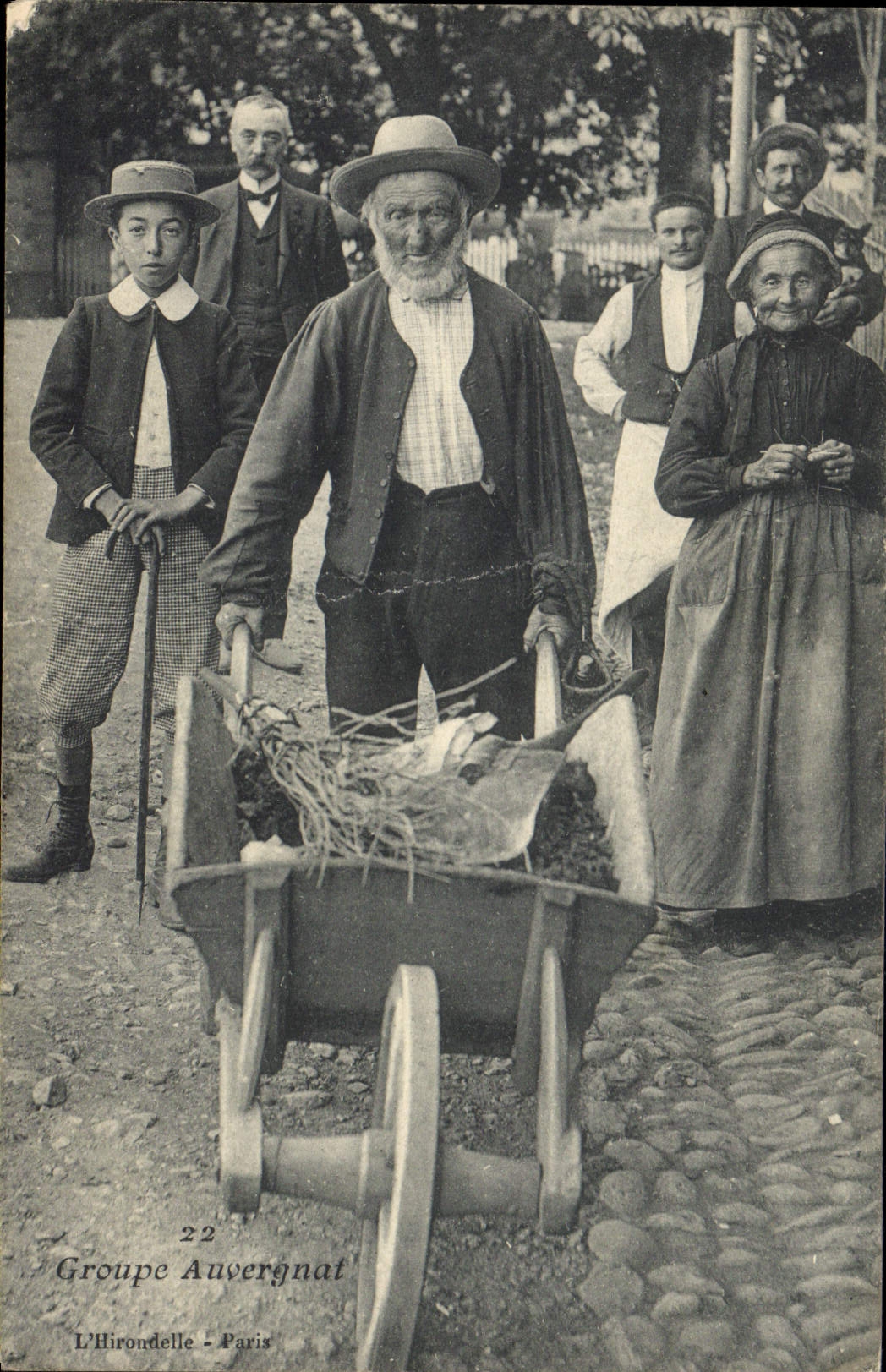 CPA Folklore Groupe Auvergnat TOP