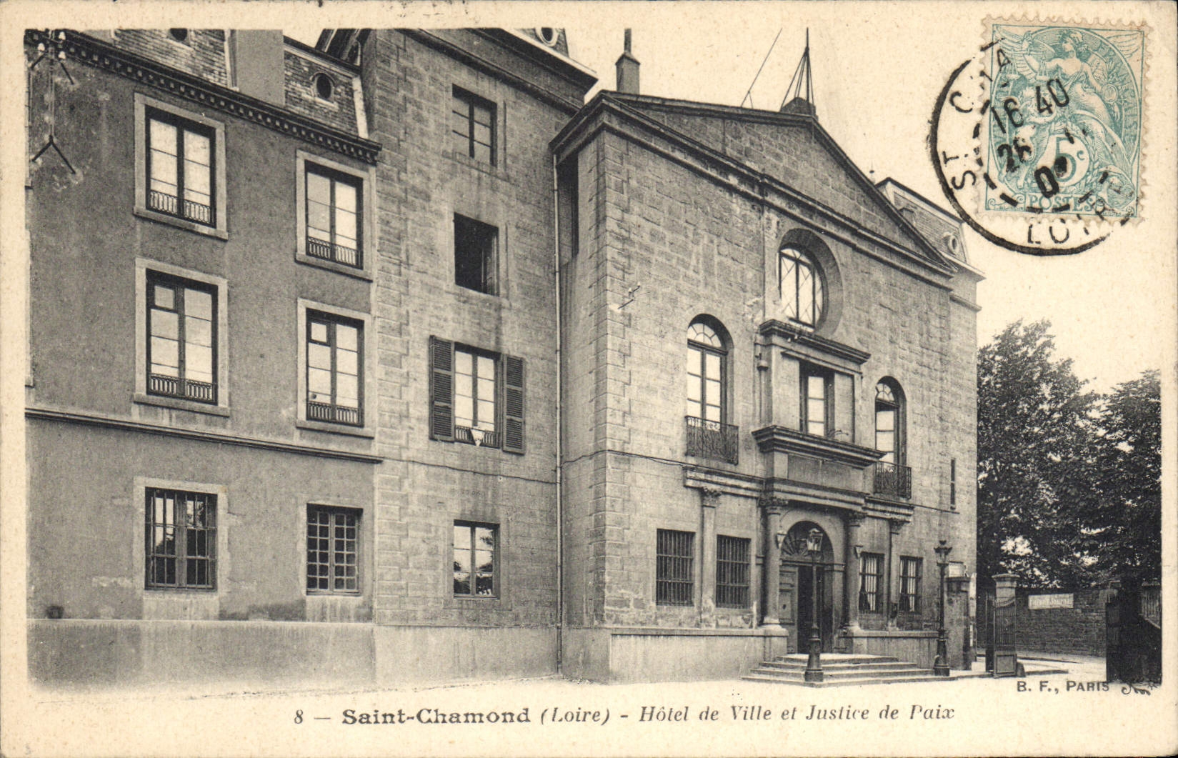 CPA Saint Chamond Loire Hotel de Ville et Justice de Paix 