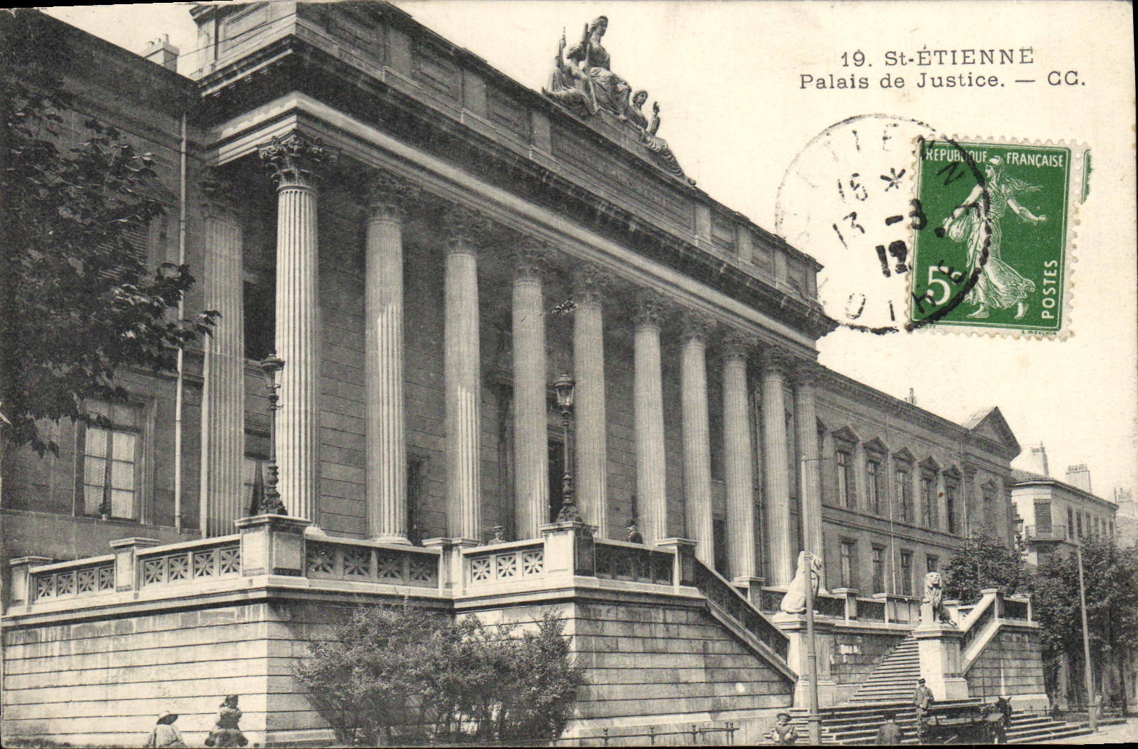 CPA St Etienne Palais de Justice 
