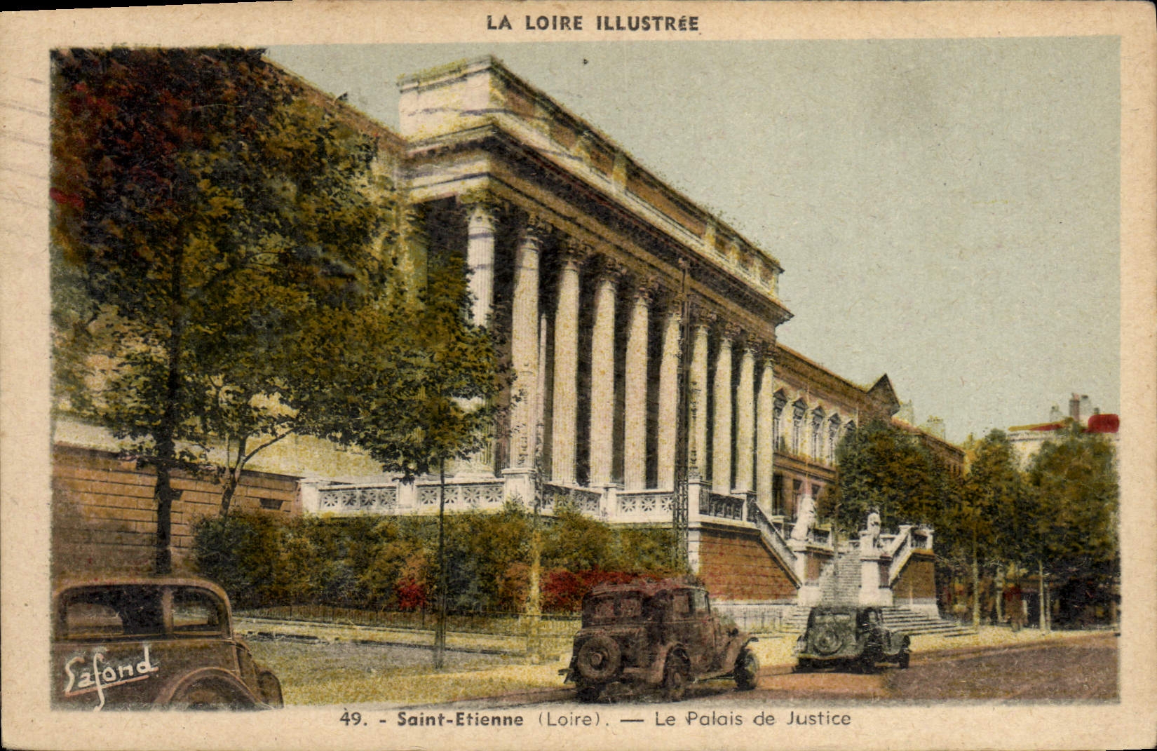 CPA La Loire Illustree Saint Etienne Le Palais de Justice 