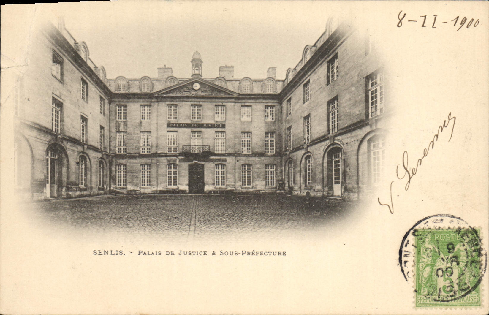 CPA Senlis Palais de Justice et Sous Prefecture