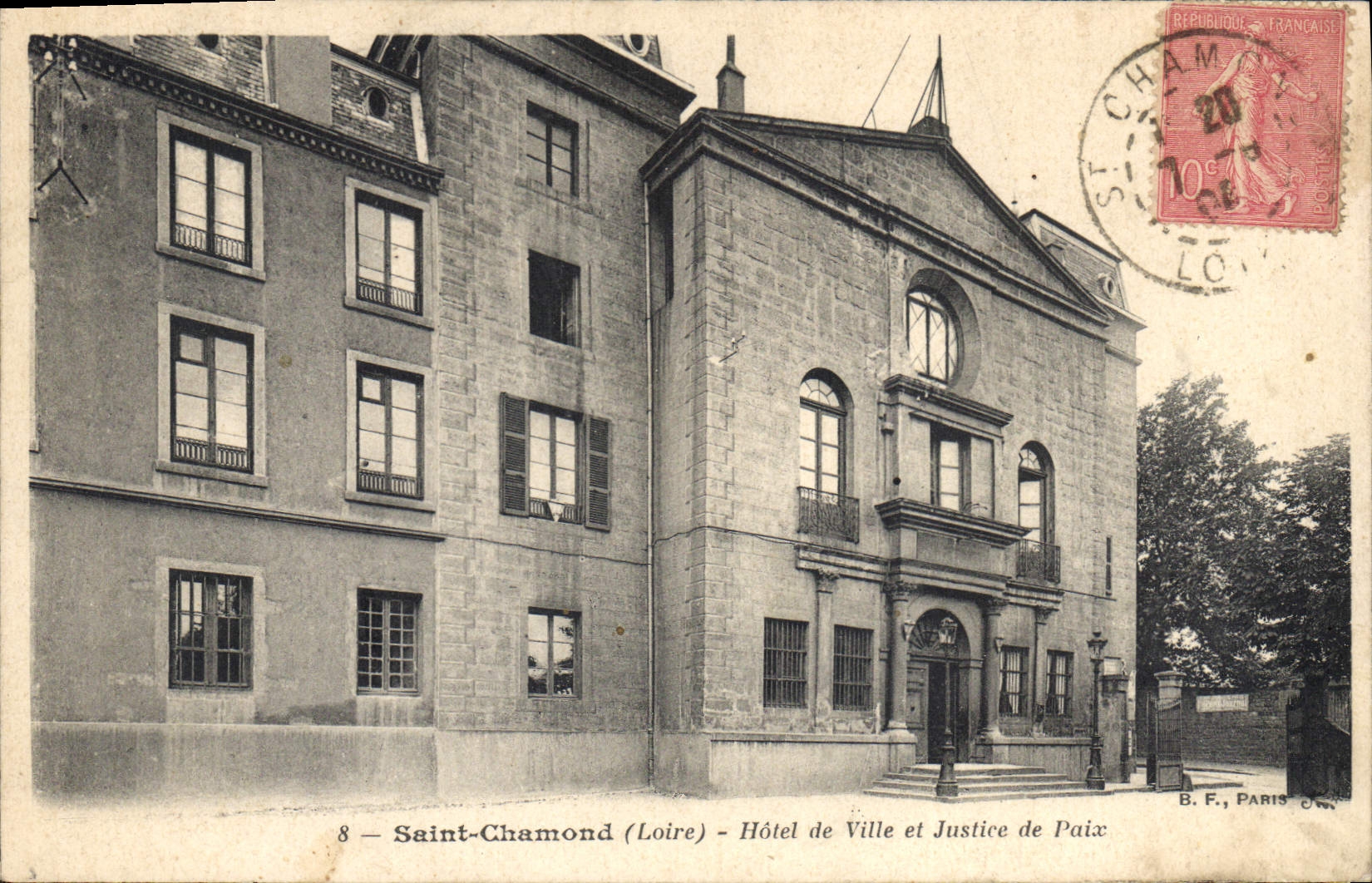 CPA Saint Chamond Loire Hotel de Ville et Justice de Paix 