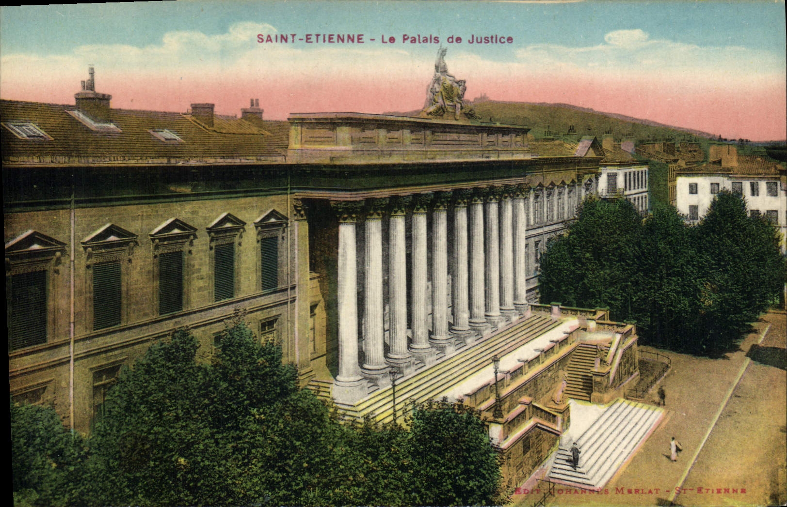 CPA Saint Etienne Le Palais de Justice 