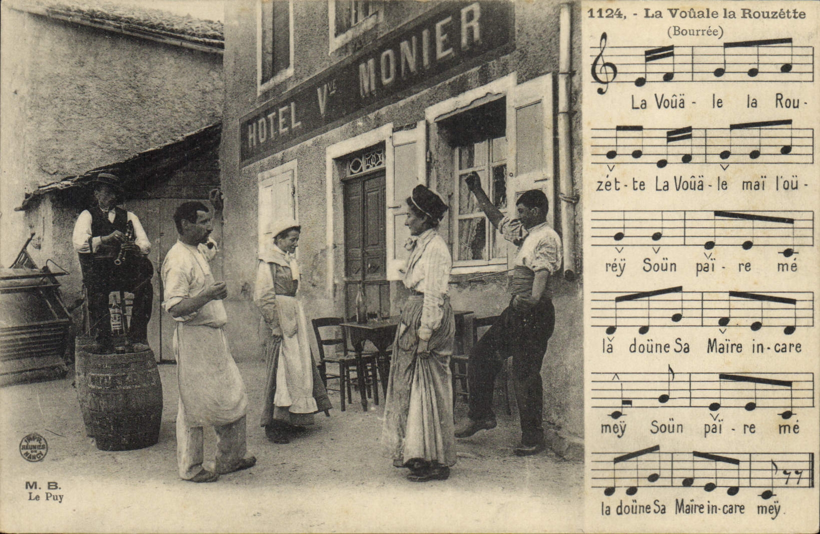 CPA Folklore La Vouale la Rouzette 