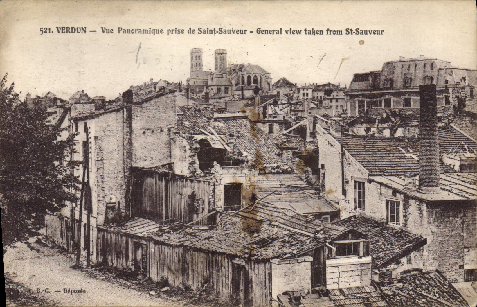 CPA Militaria Verdun Vue Panoramique prise de Saint Sauveur 