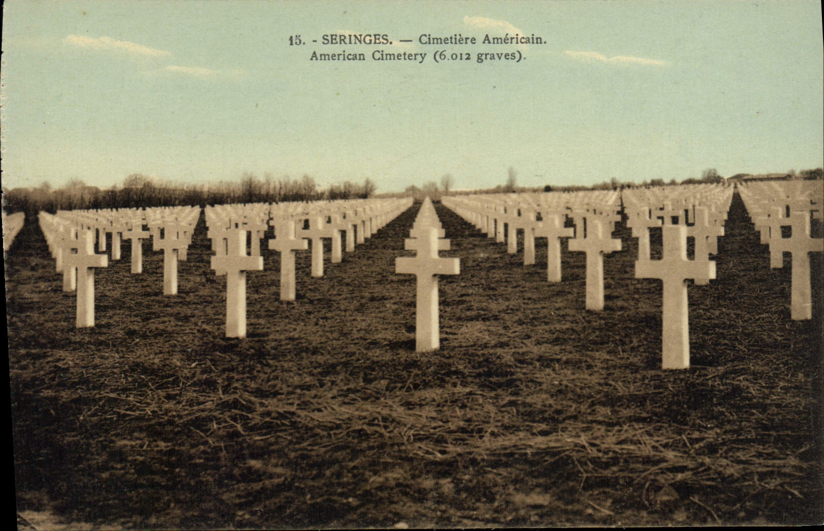 CPA Militaria Seringes Cimetiere Americain 