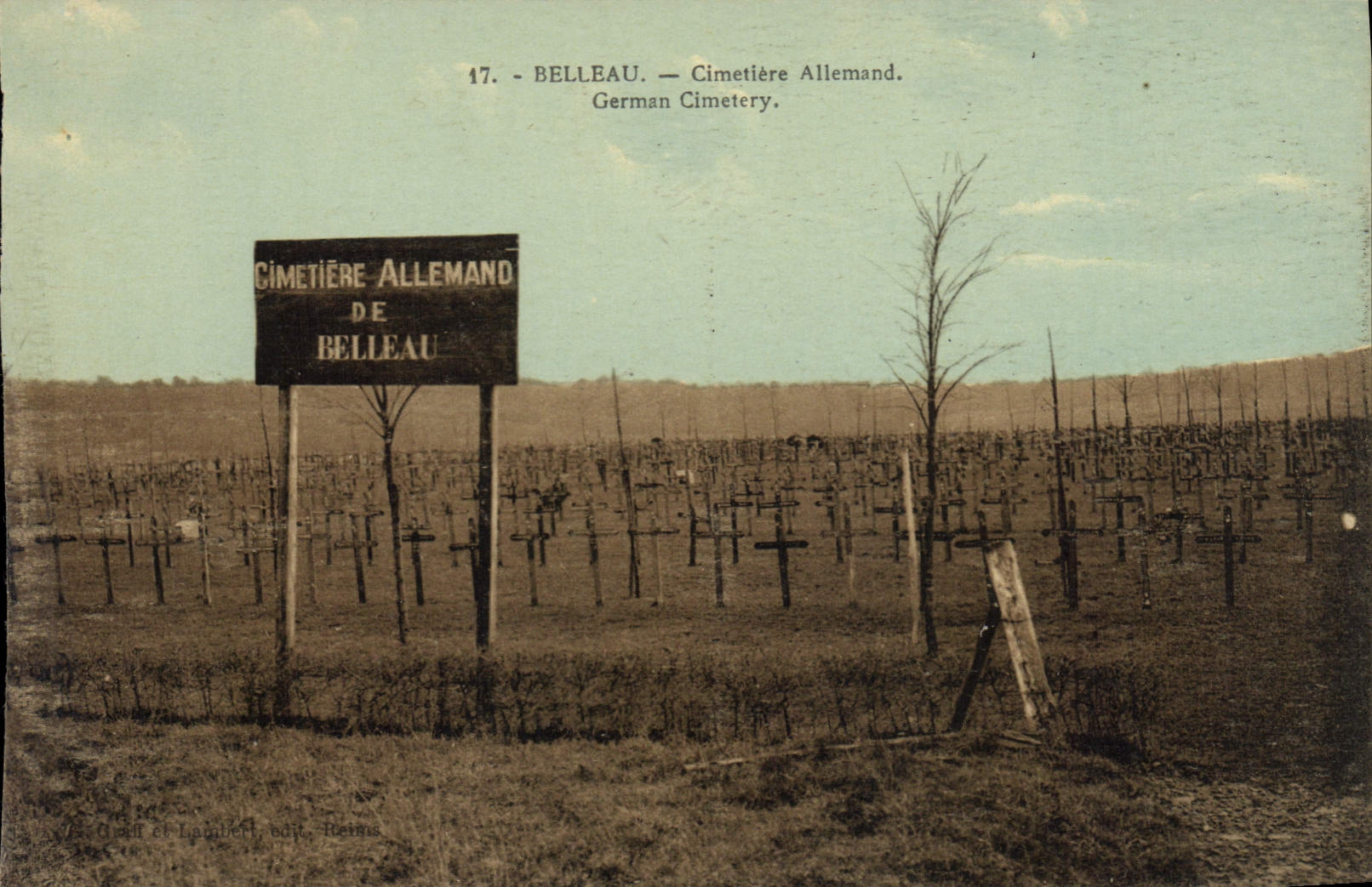 CPA Militaria Belleau Cimetiere Allemand 