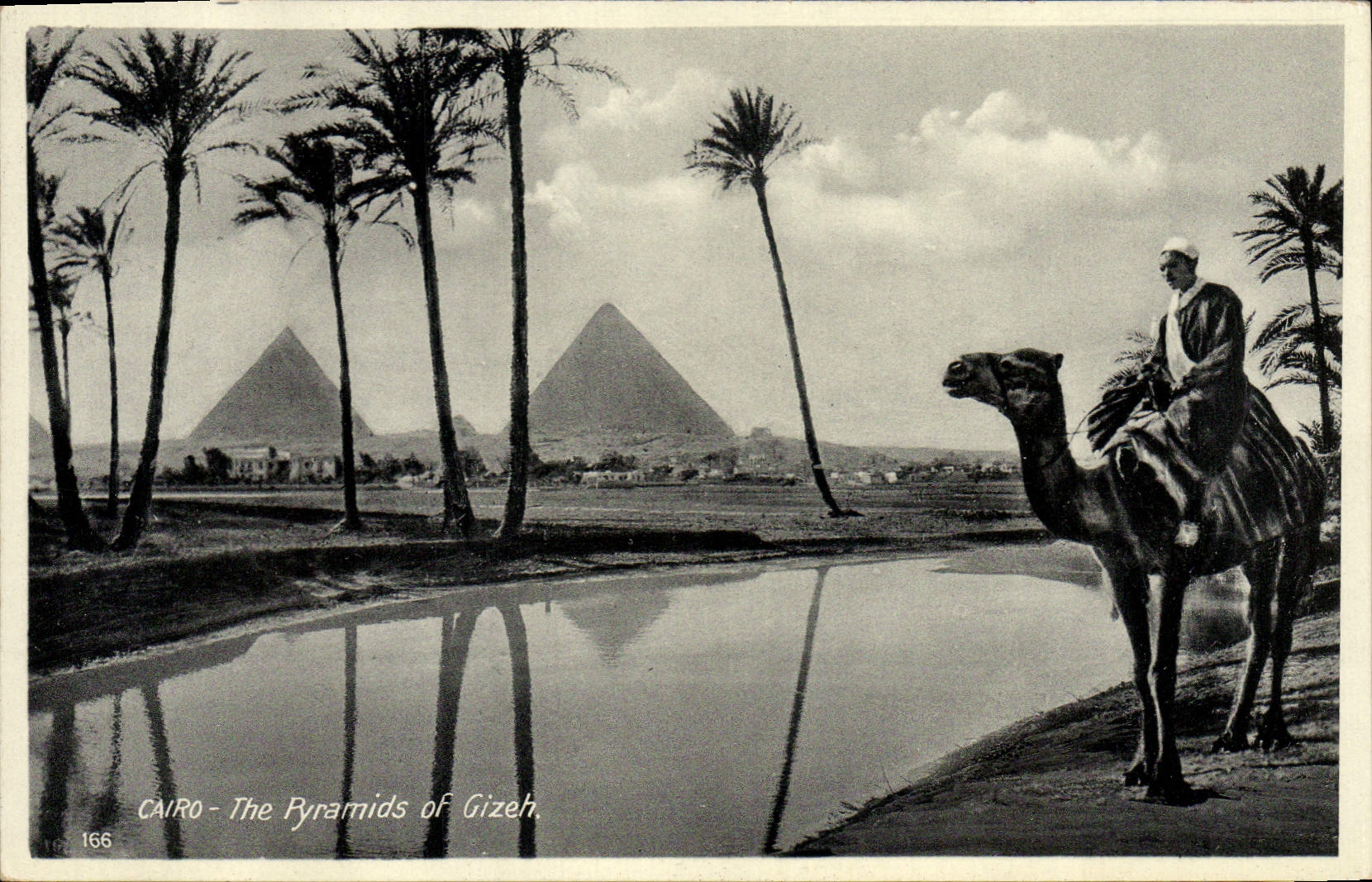 CPA Egypte Egypt Cairo the pyramids of Gizeh