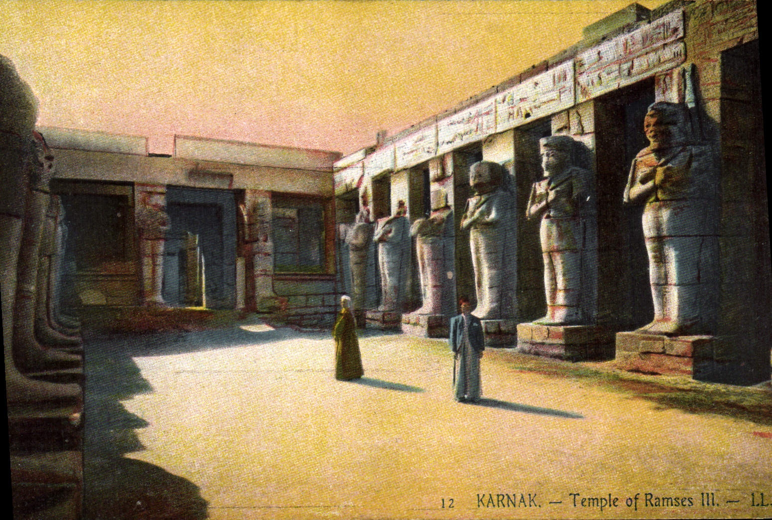 CPA Egypte Egypt KARNAK Temple de Ramsès III