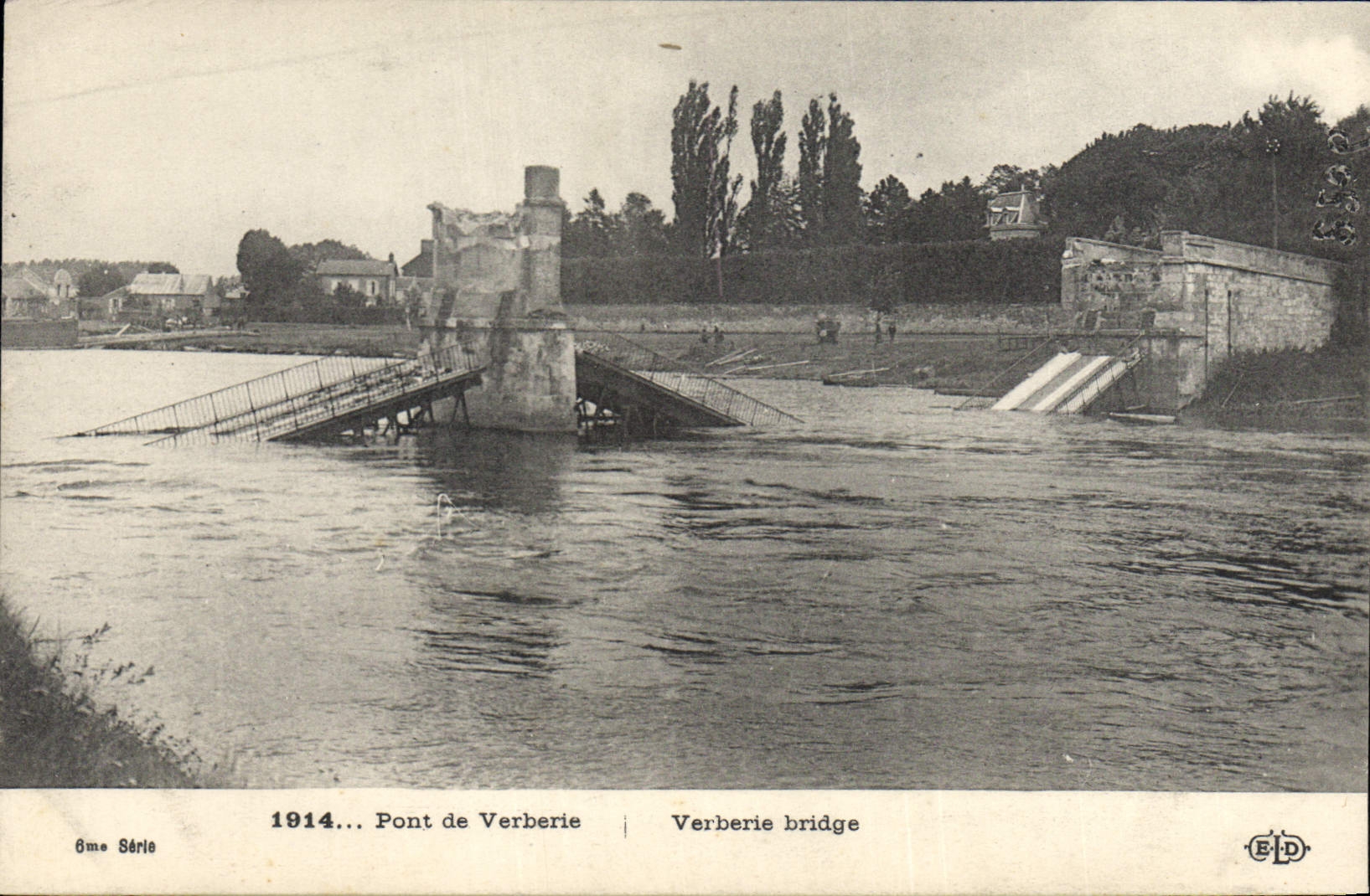 CPA Militaria 1914 Pont de Verberie