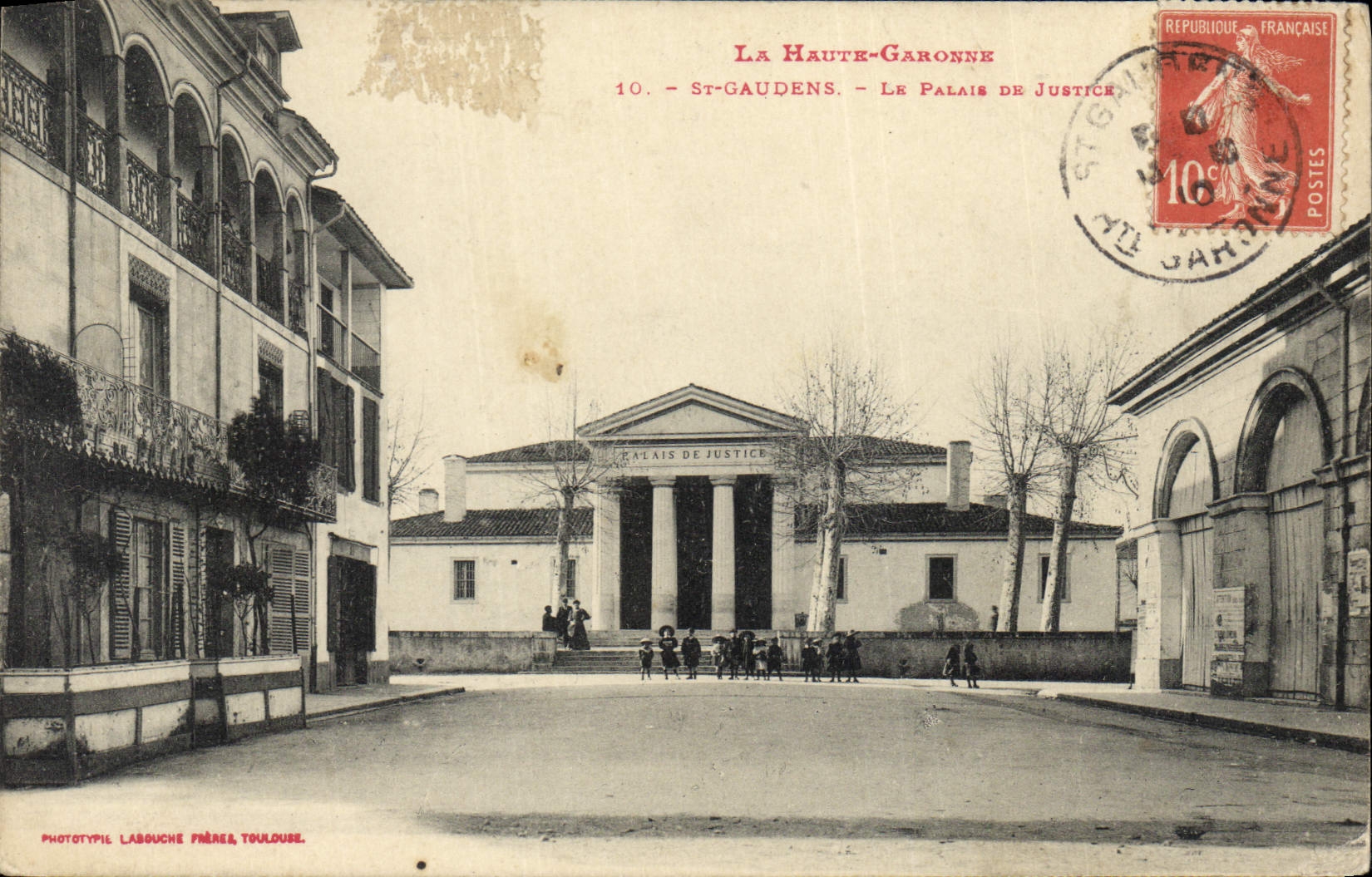 CPA LA HAUTE -GARONNE-ST-GAUDENS LEPALAIS DE JUSTICE