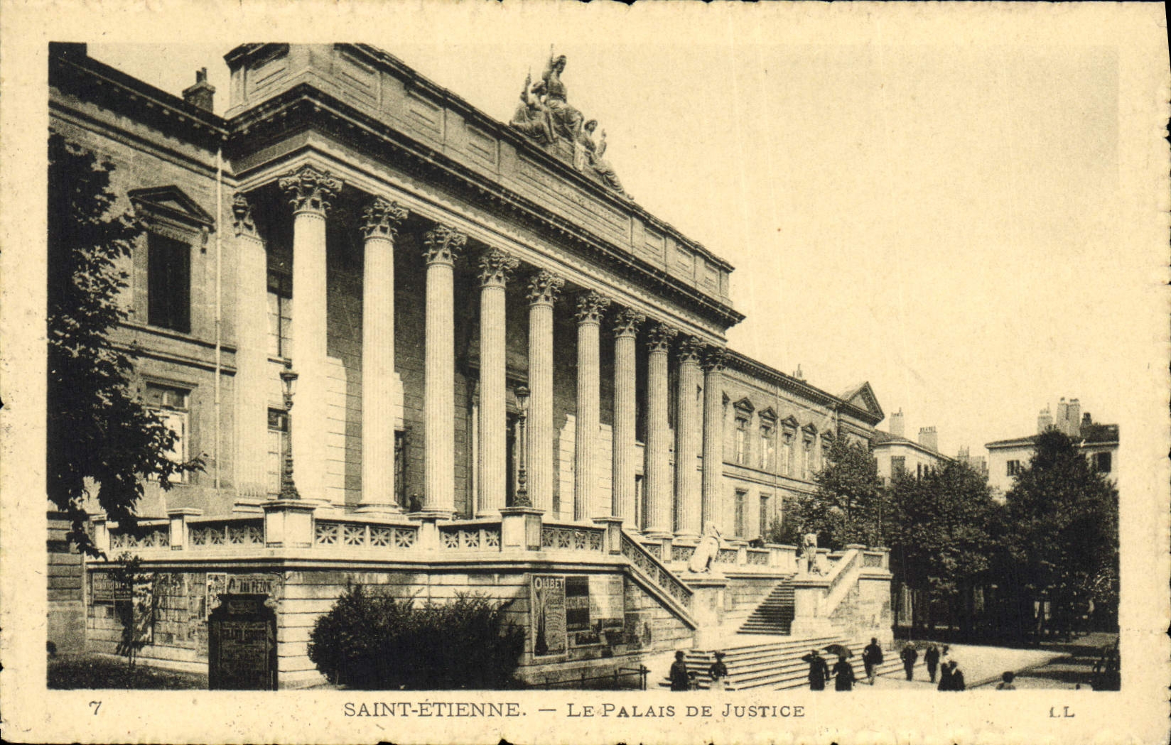 CPA SAINT-ETIENNE.LE PALAIS DE JUSTICE