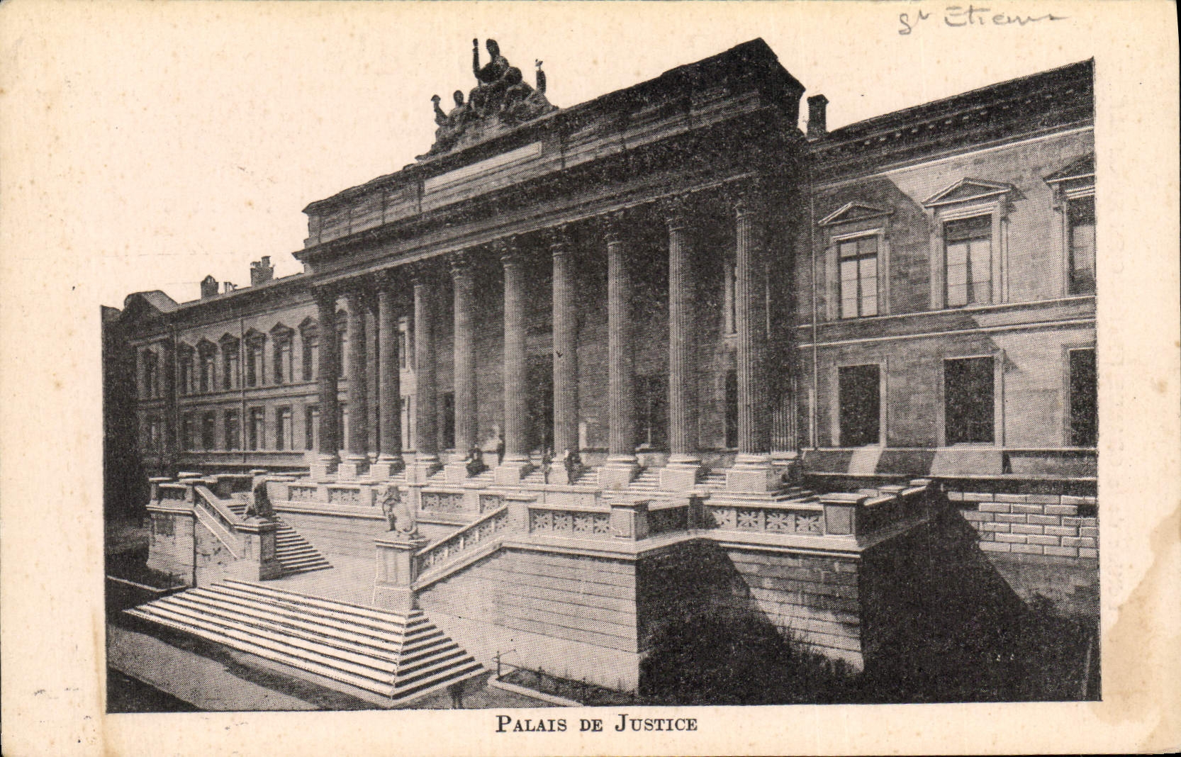 CPA PALAIS DE JUSTICE Saint Etienne