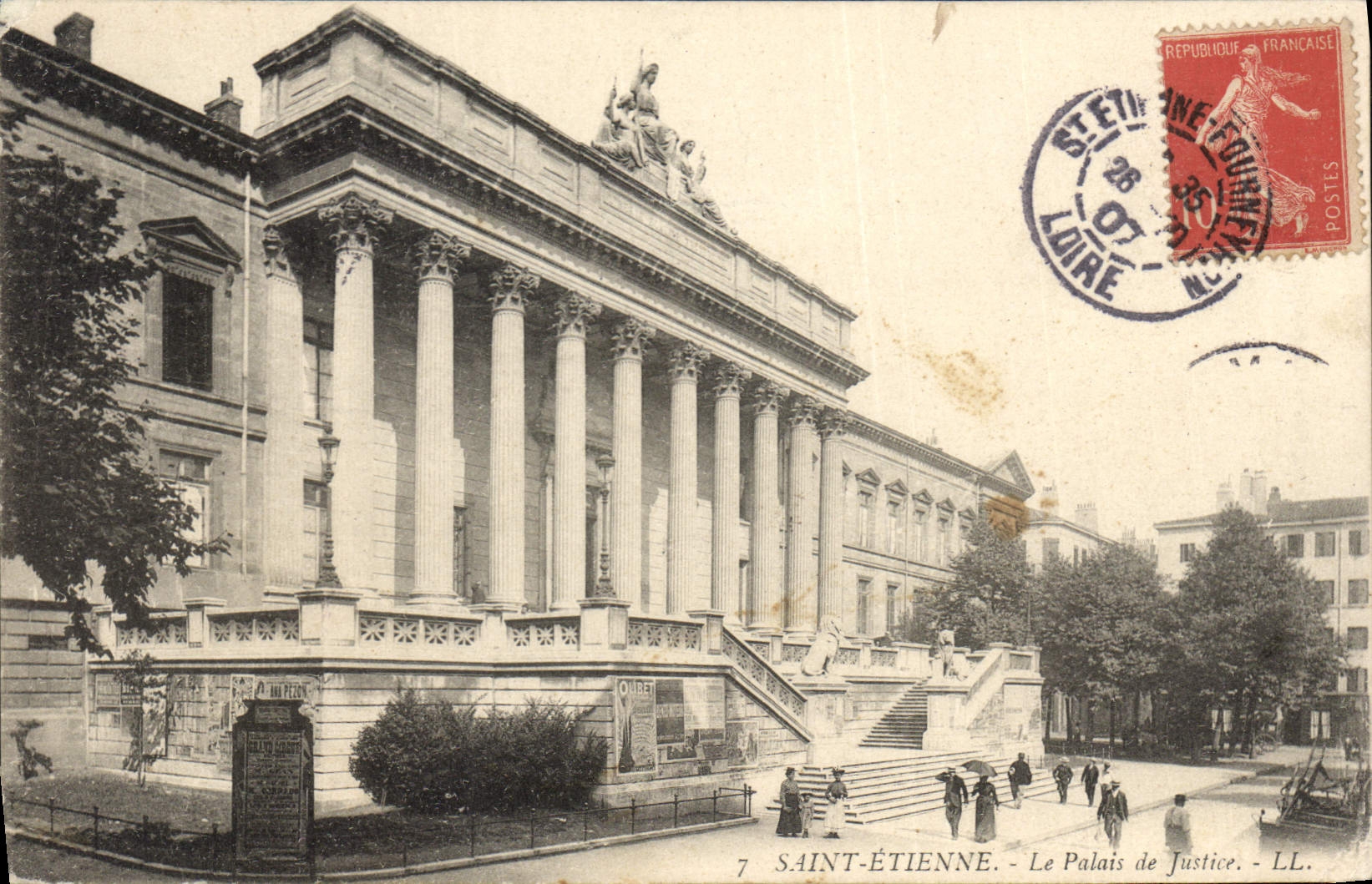 CPA SAINT ETIENNE.- Le Palais de Justice.