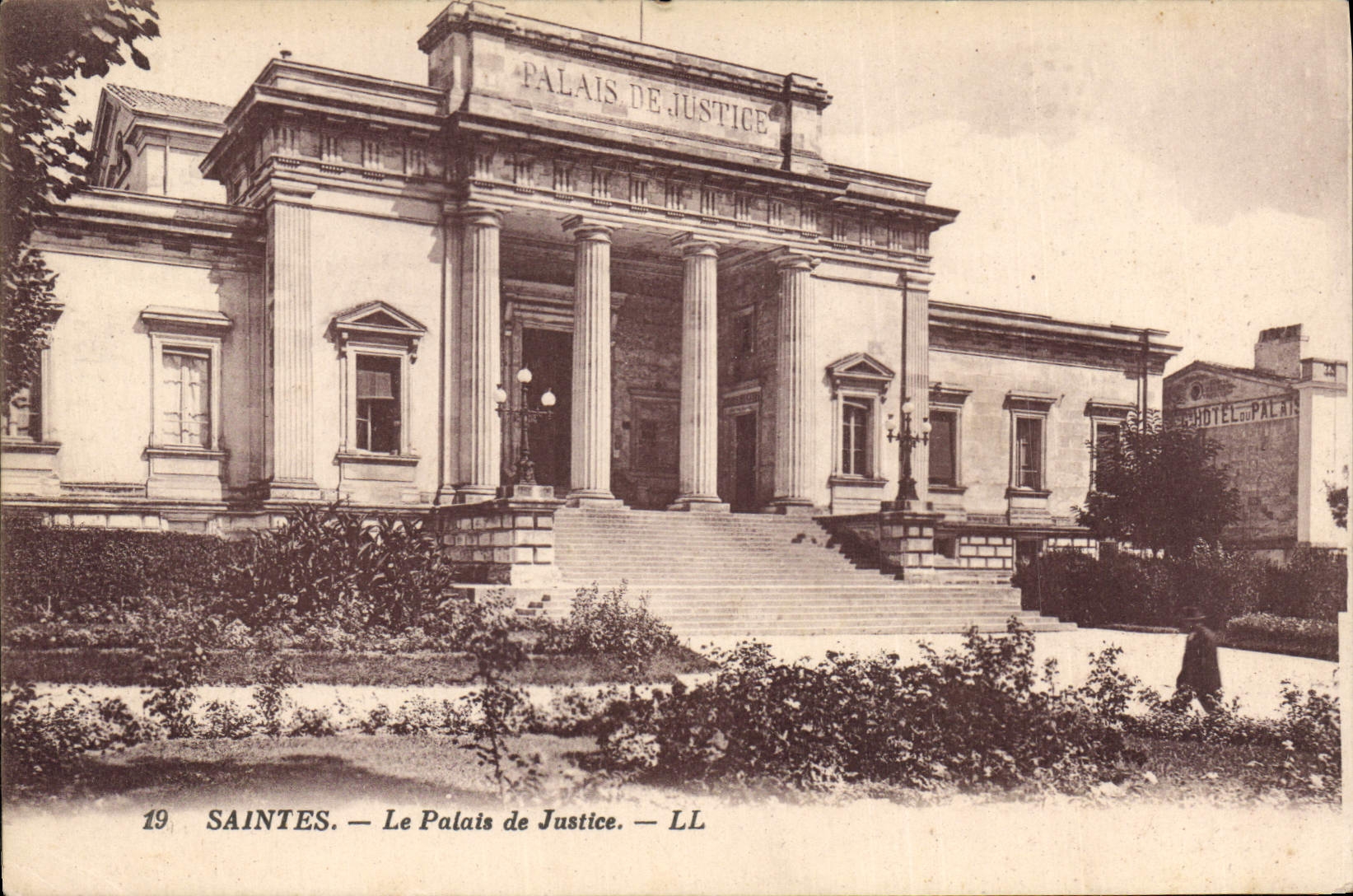 CPA SAINTES.- Le Palais de Justice