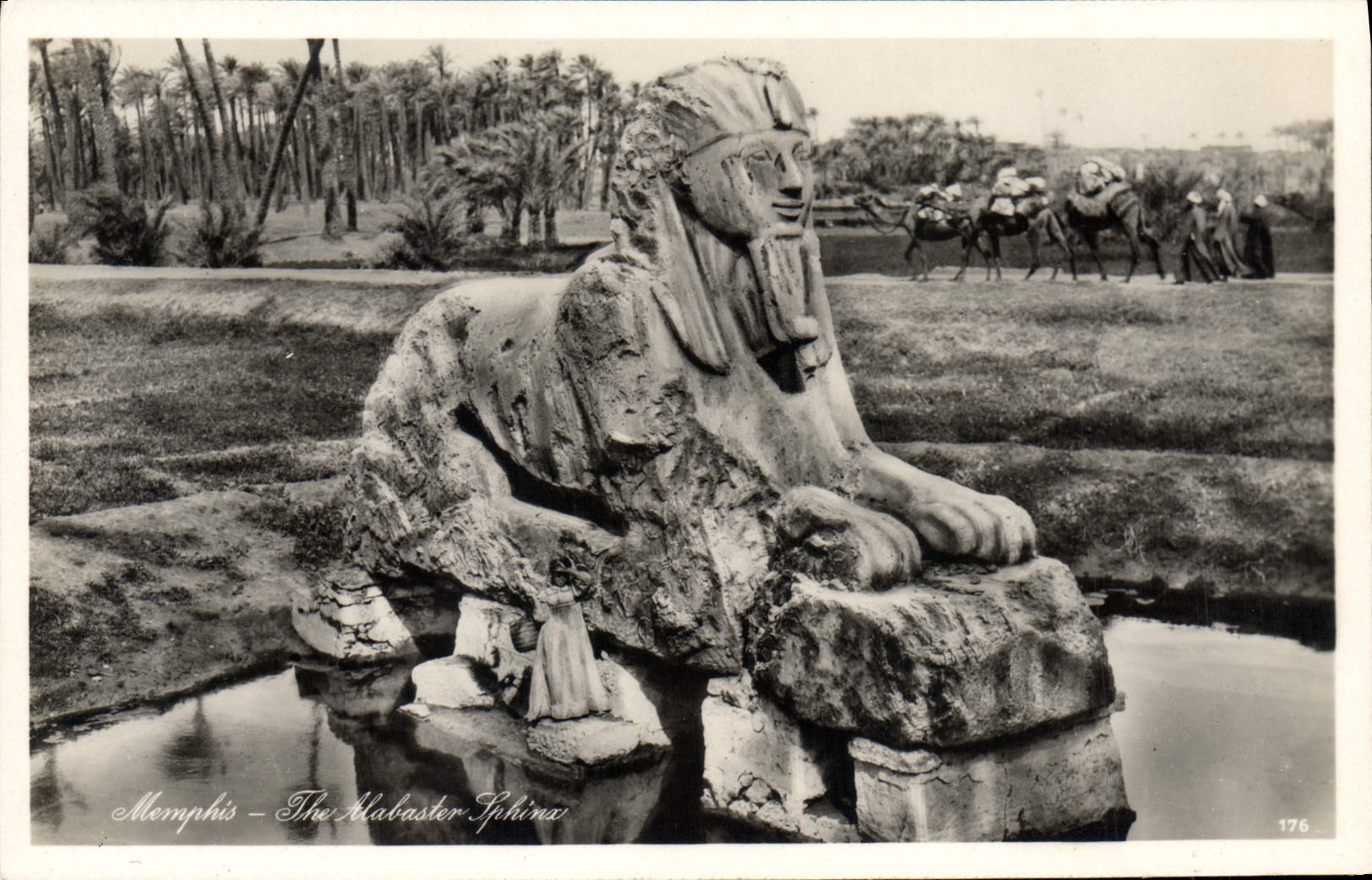 CPA Egypte Egypt Memphis Sphinx
