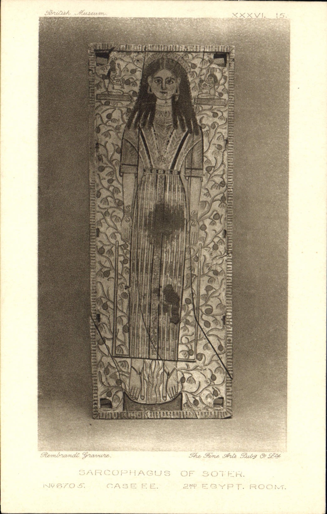 CPA Egypte Egypt Sarcophagus of Sother