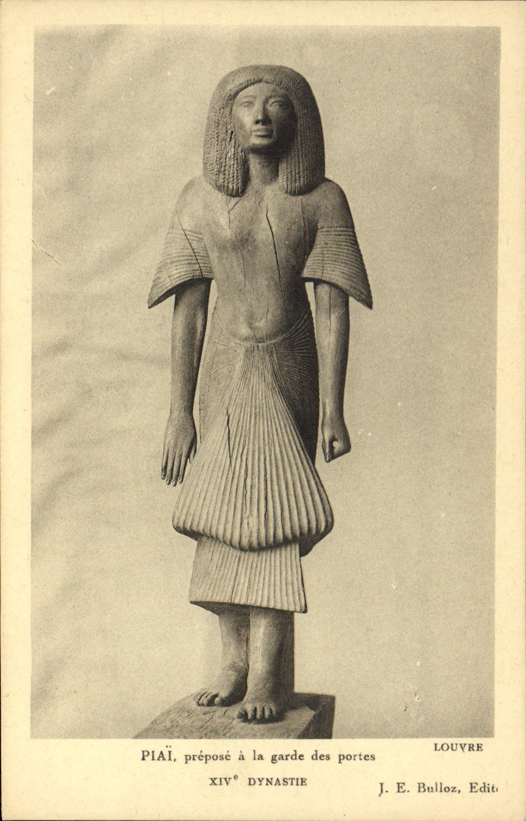 CPA Egypte Egypt PIAI.préposé à la garde des portes XIVe DYNASTIE.