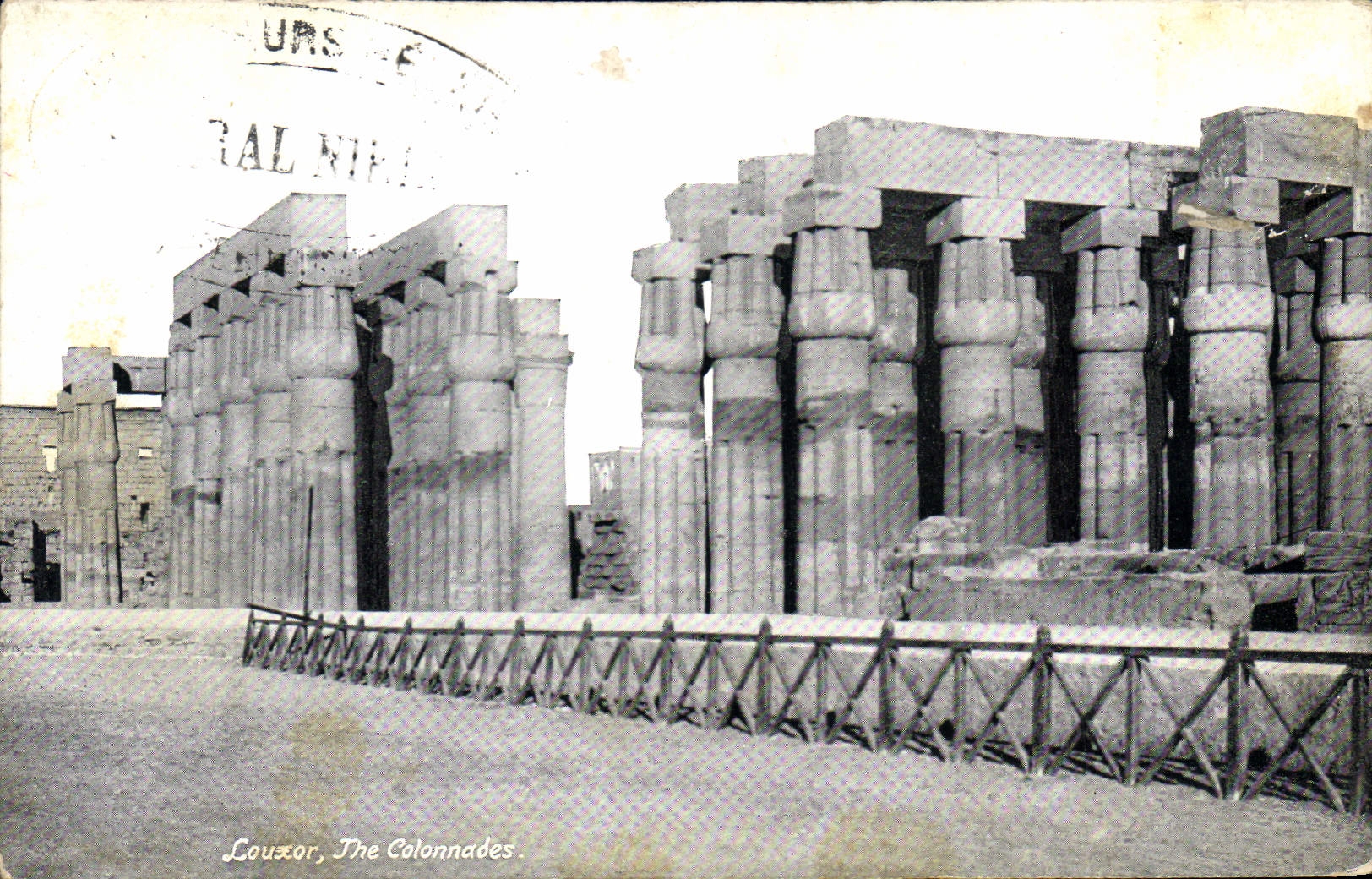CPA Egypte Egypt Louxor The colonnades