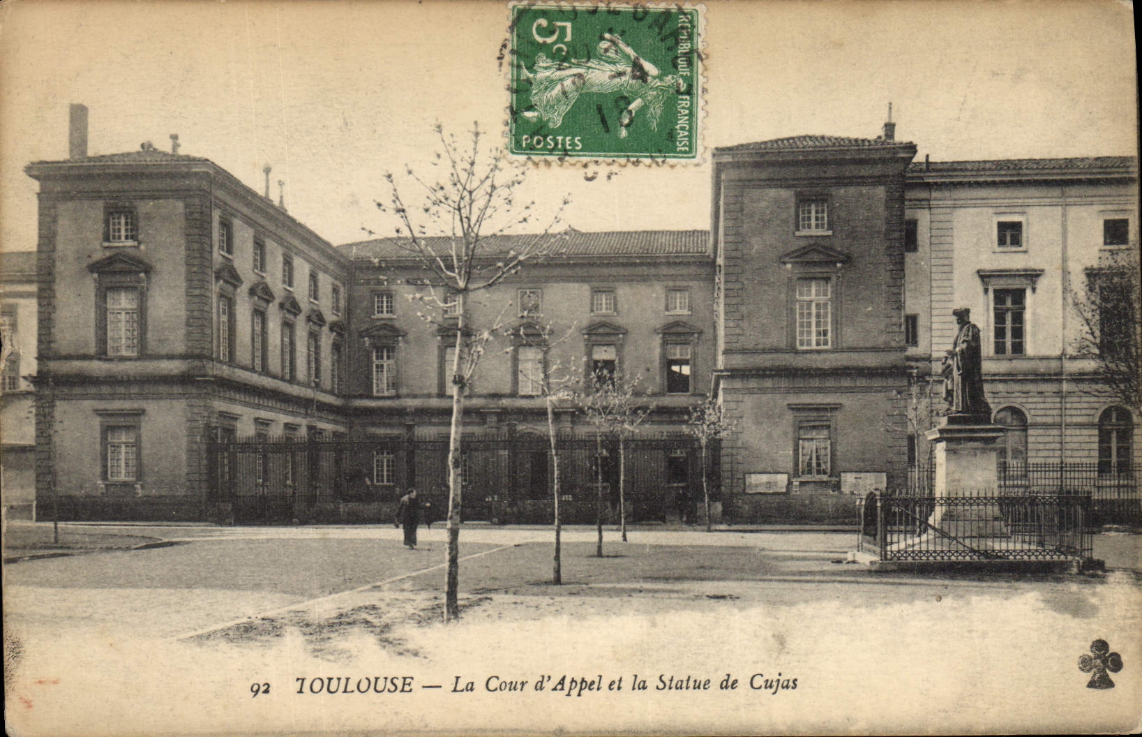 CPA TOULOUSE - La cour d'Appel et la Statue de Cujas