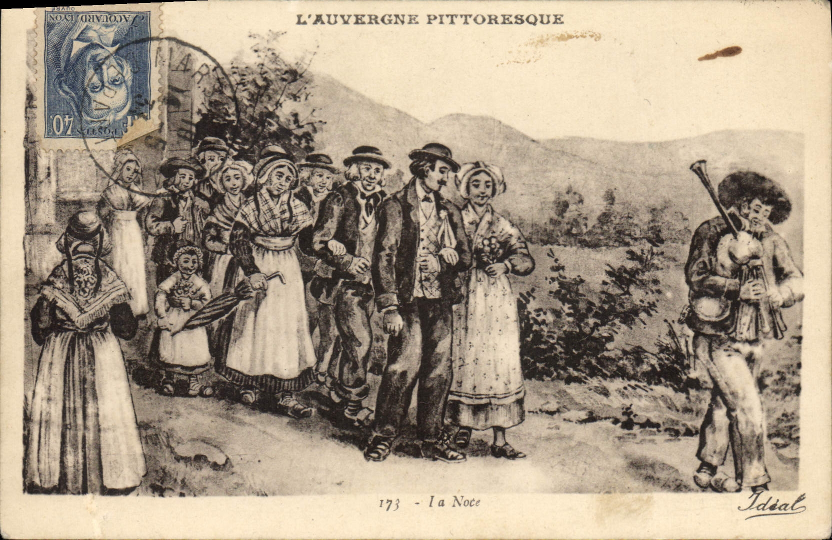 CPA Folklore L'AUVERGNE PITTORESQUE