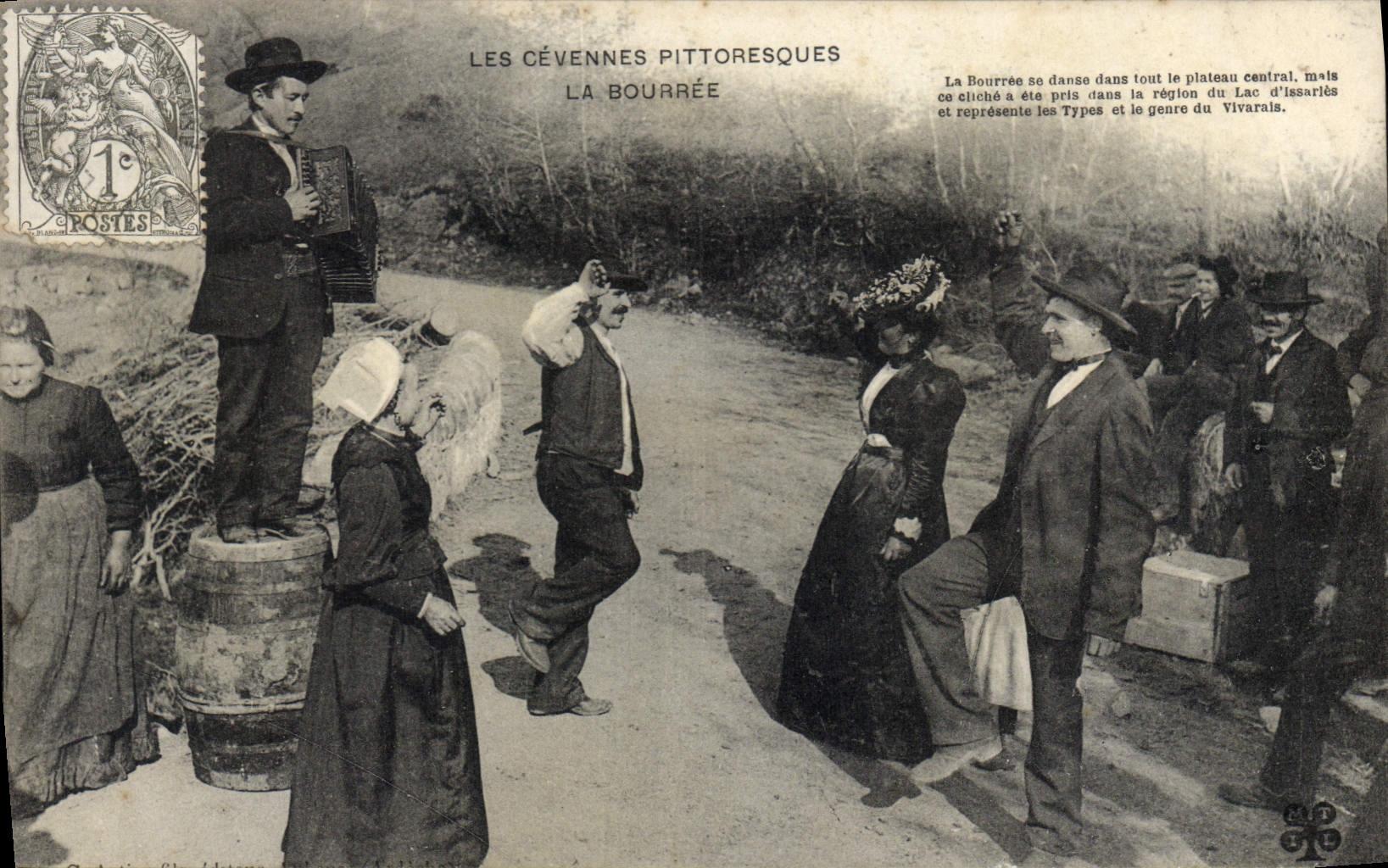 CPA Folklore LES CEVENNES PITTORESQUE LA BOURREE
