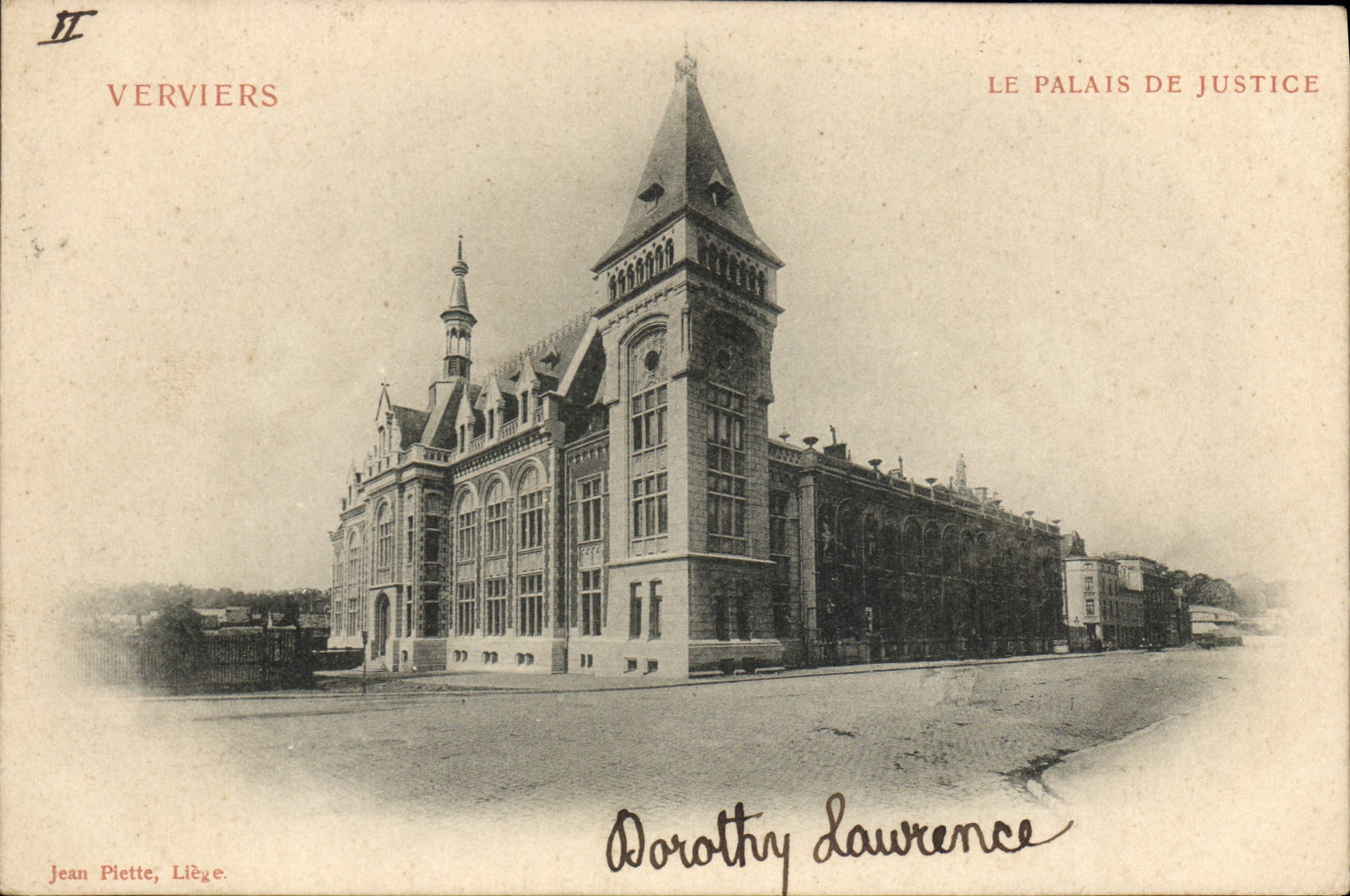 CPA VERVIERS LE PALAIS DE JUSTICE