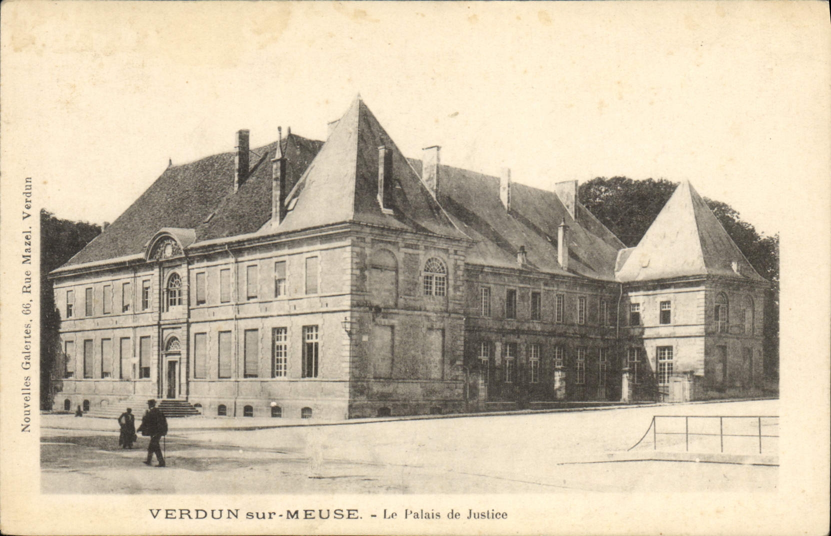 CPA VERDUN sur MEUSE Le Palais de Justice