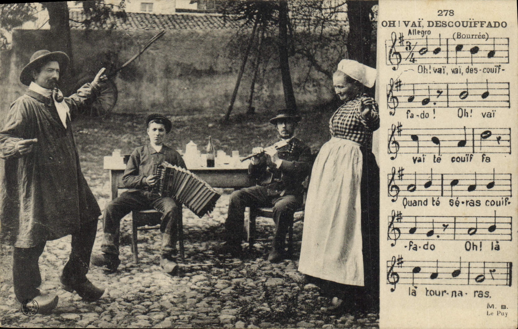 CPA Folklore Bourree