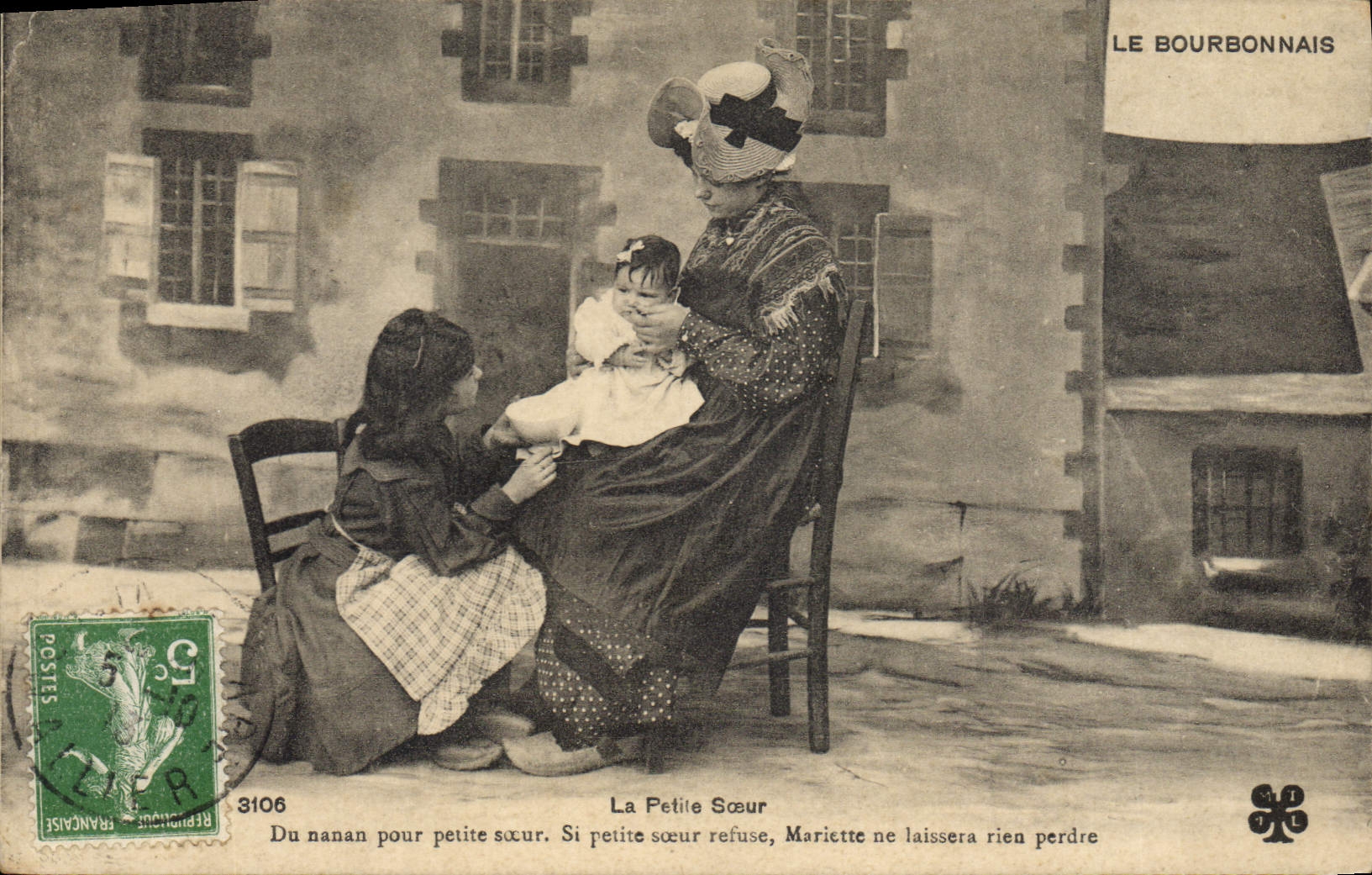 CPA Folklore La petite Soeur Du nanan pour petite soeur. Si petite Soeur refuse  Mariette ne laisser