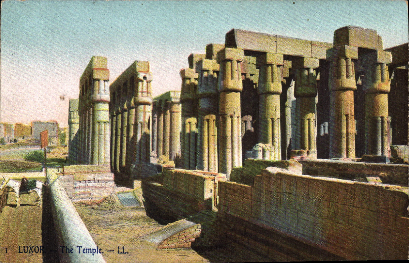 CPA Egypte Egypt LOUQSOR - Le Temple