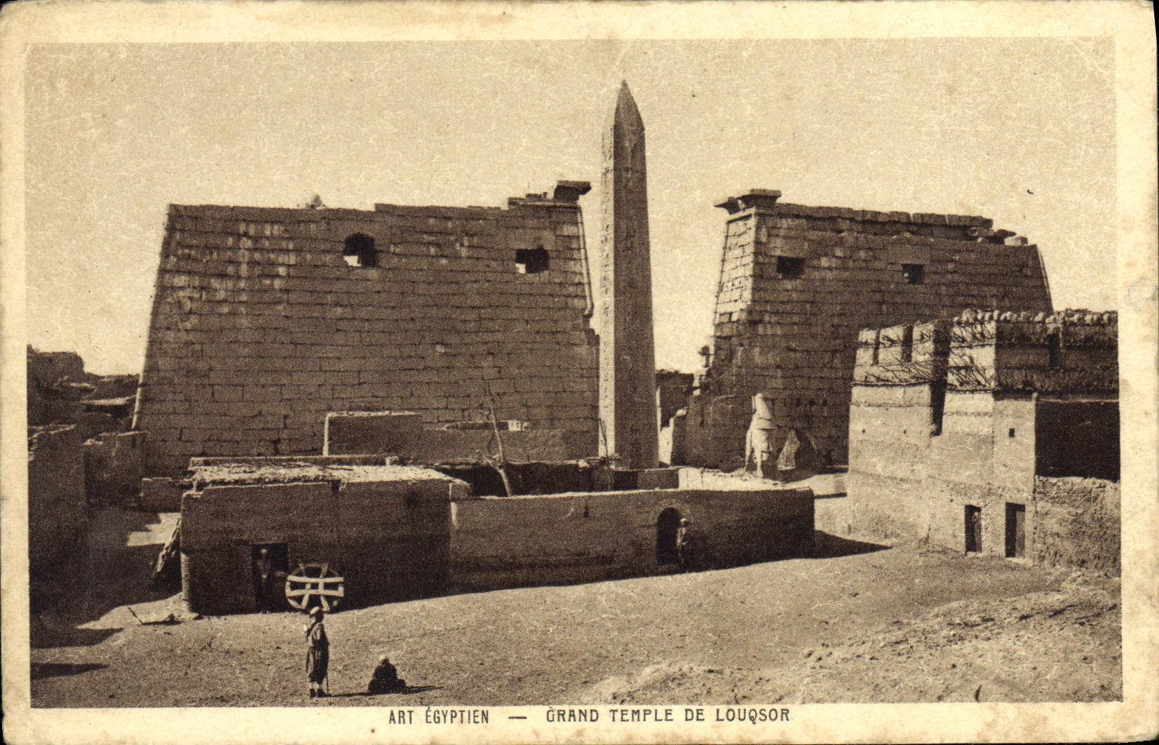 CPA Egypte Egypt ART EGYPTIEN - GRAND TEMPLE DE LOUQSOR