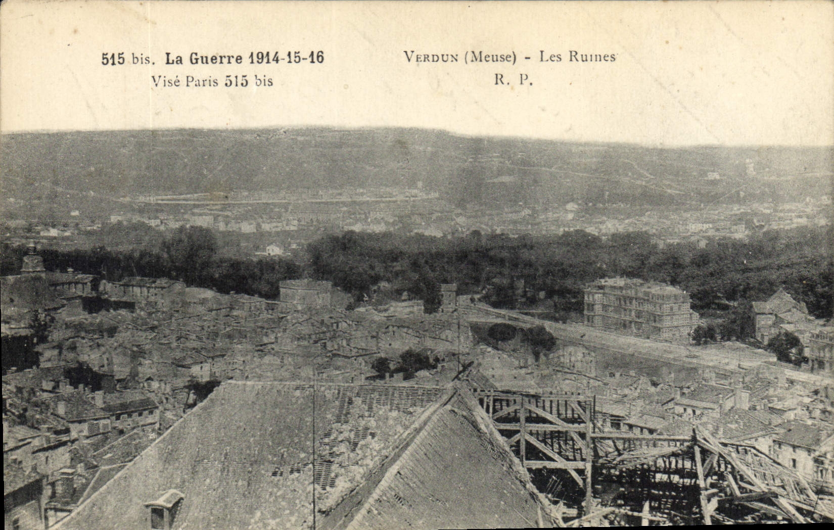 CPA Militaria Le Guerre 1914-15-16 VERDUN Meuse Les Ruines 