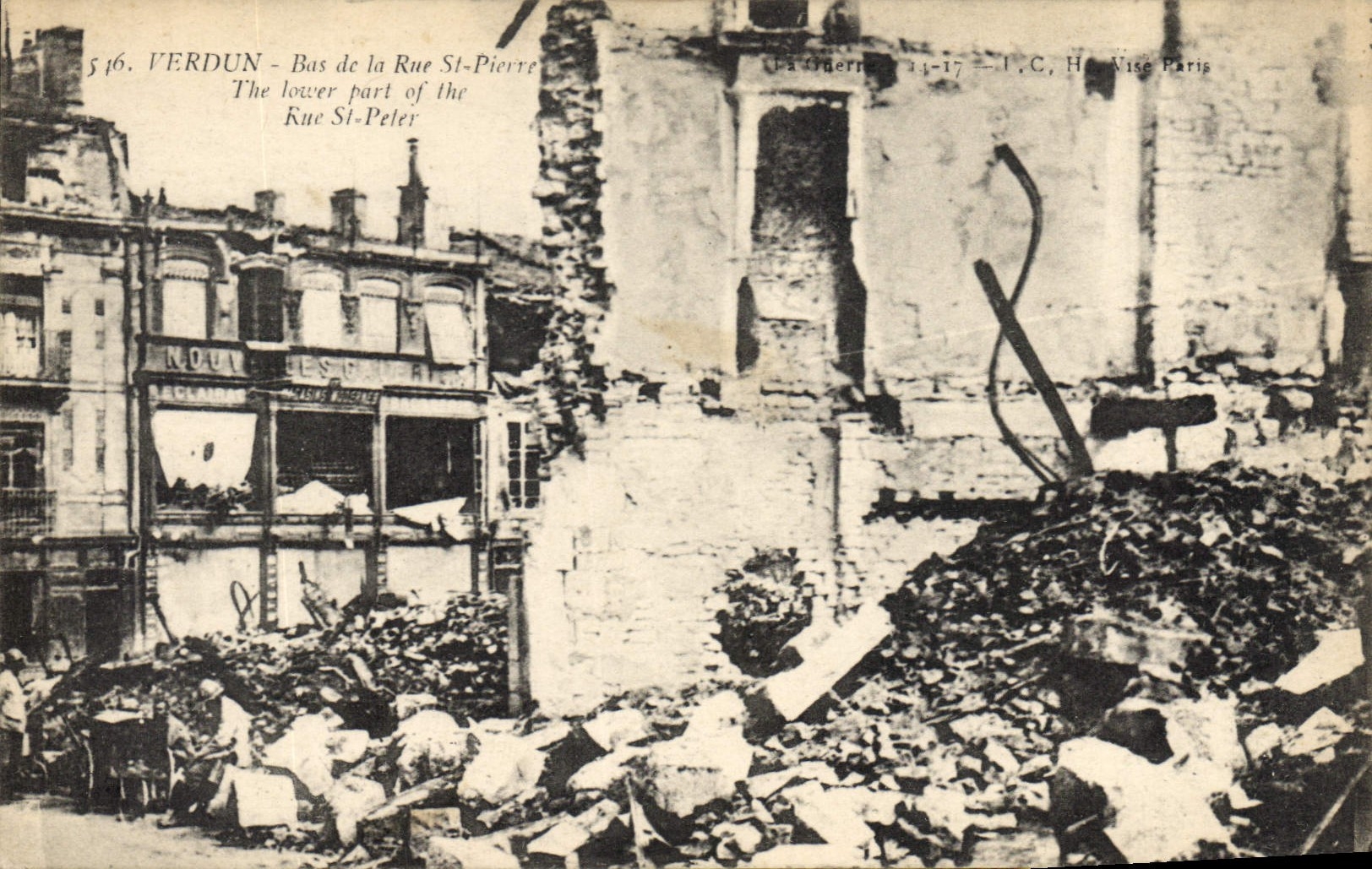 CPA Militaria VERDUN Bas de la Rue St-Pierre