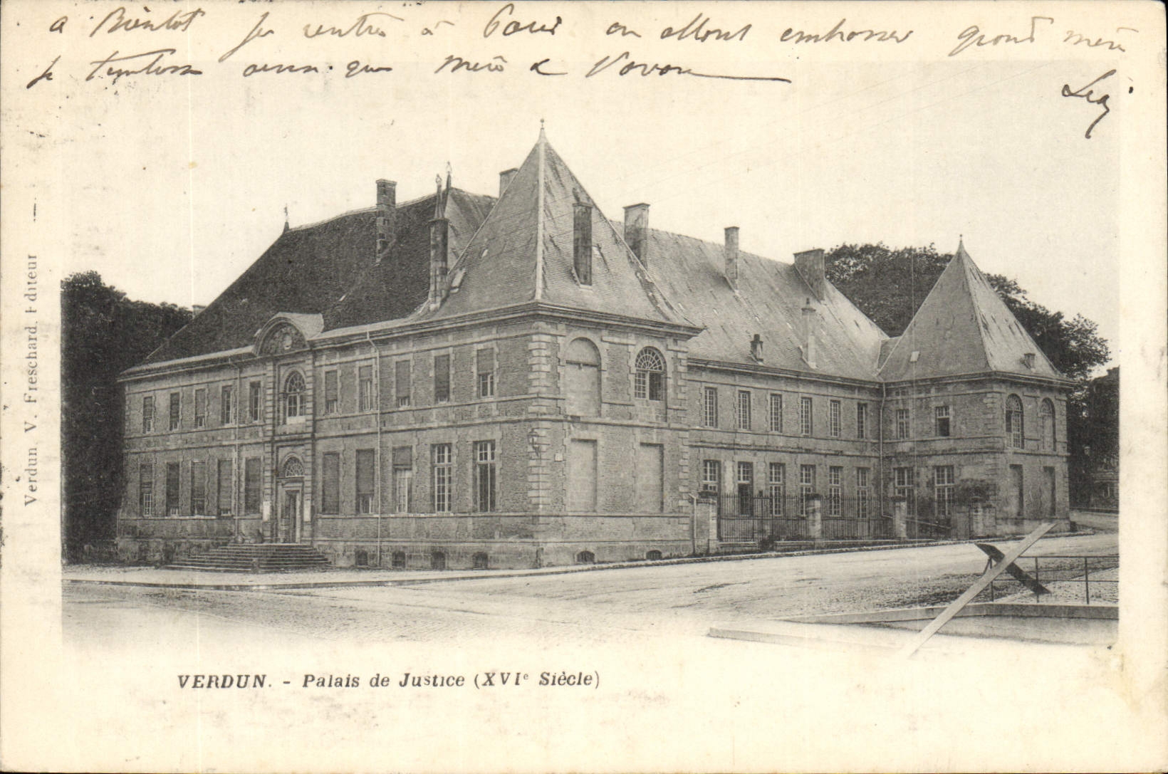 CPA VERDUN Palais de Justice XVIe siècle