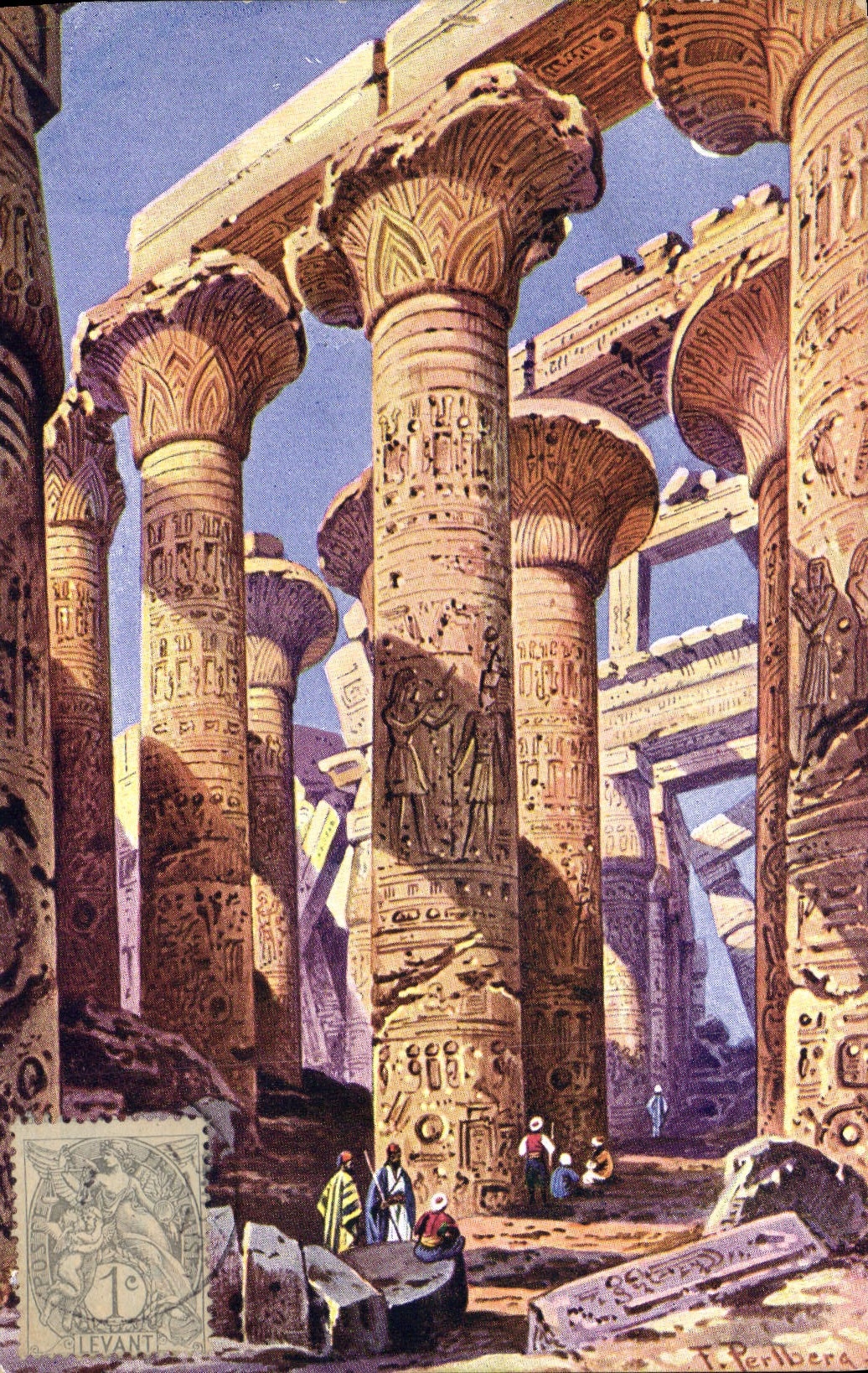 CPA Egypt Egypt  Temple à Karnak 