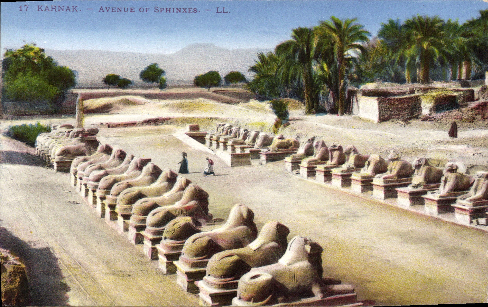 CPA Egypt Egypt KARNAK Avenue des Sphinx