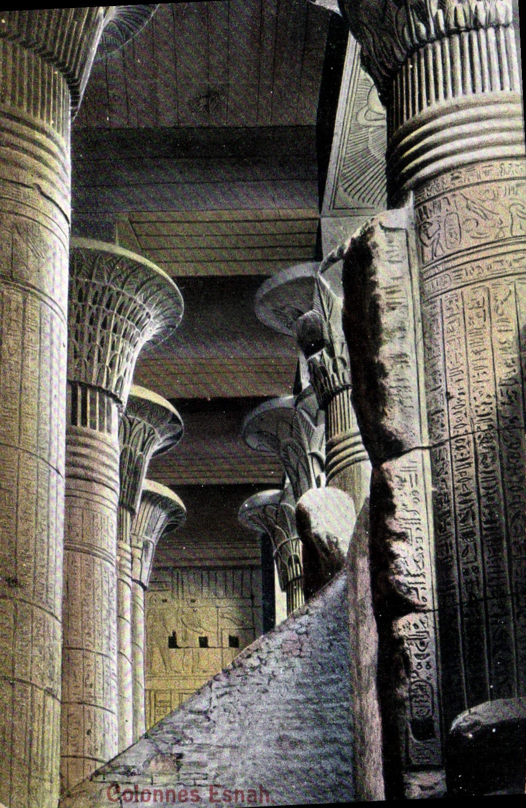 CPA Egypt Egypt  Colonnes Esnah  