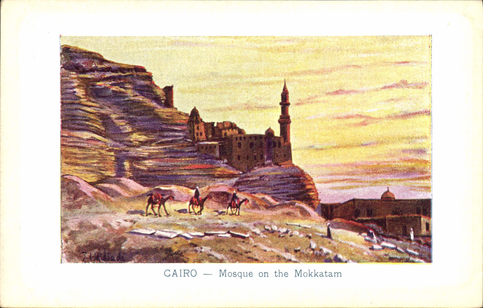 CPA Egypt Egypt LE CAIRE Mosquée au Mokkatam